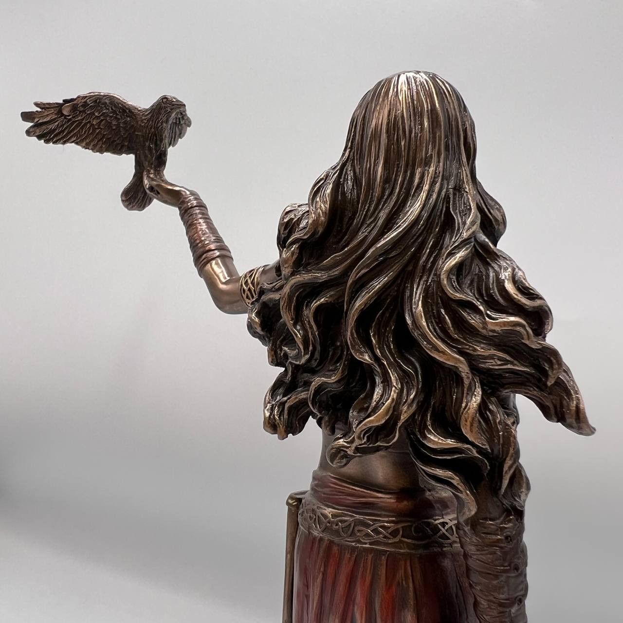 Vintage Morrigan Goddess of Birth War Statue Figure Polystone Bronze Size ONE SIZE - 3 Thumbnail