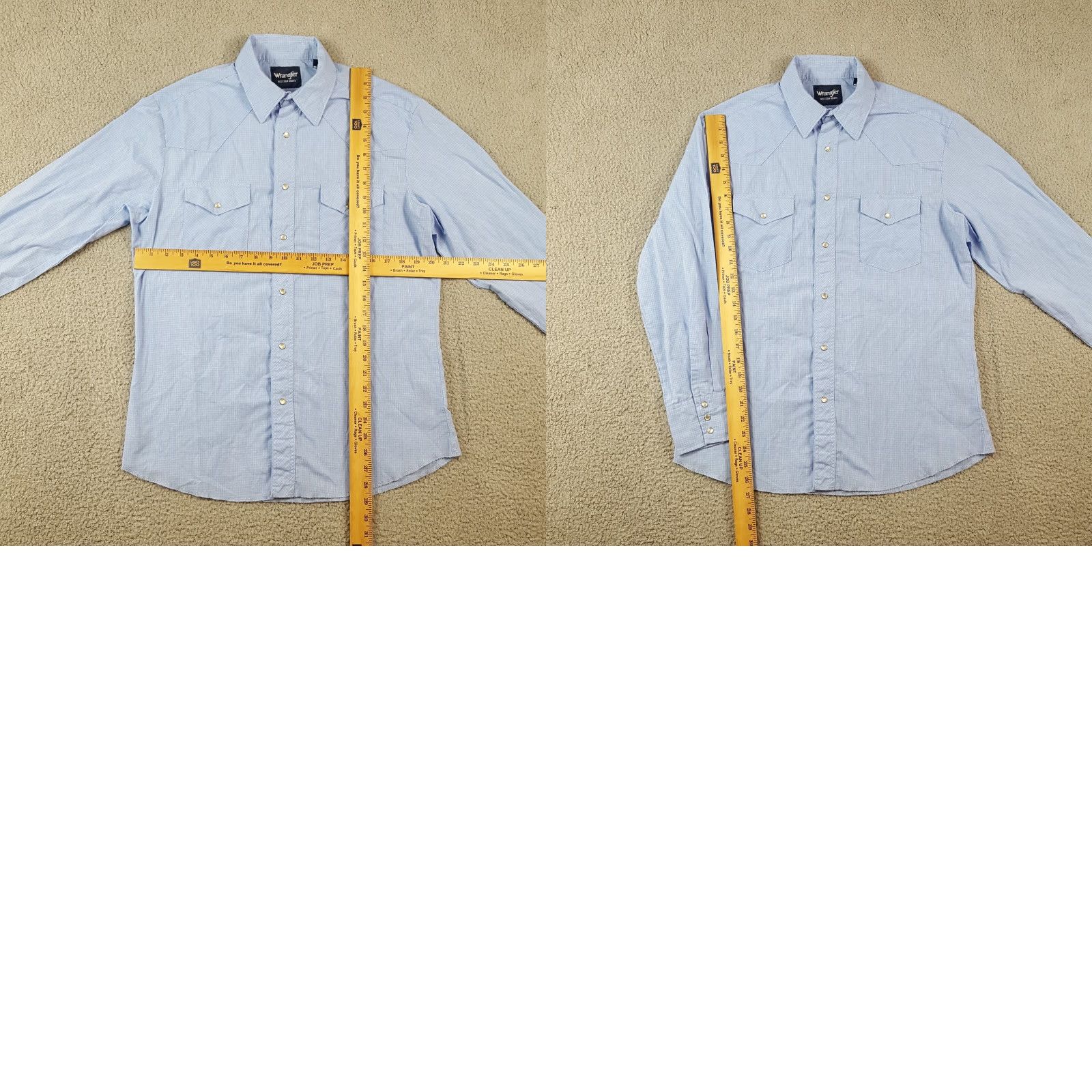 Wrangler VINTAGE Wrangler Blue Checked Cowboy Button-Up Shirt Men's Size M Collared Long Sleeve 90s Western Retro Size US M / EU 48-50 / 2 - 8 Thumbnail