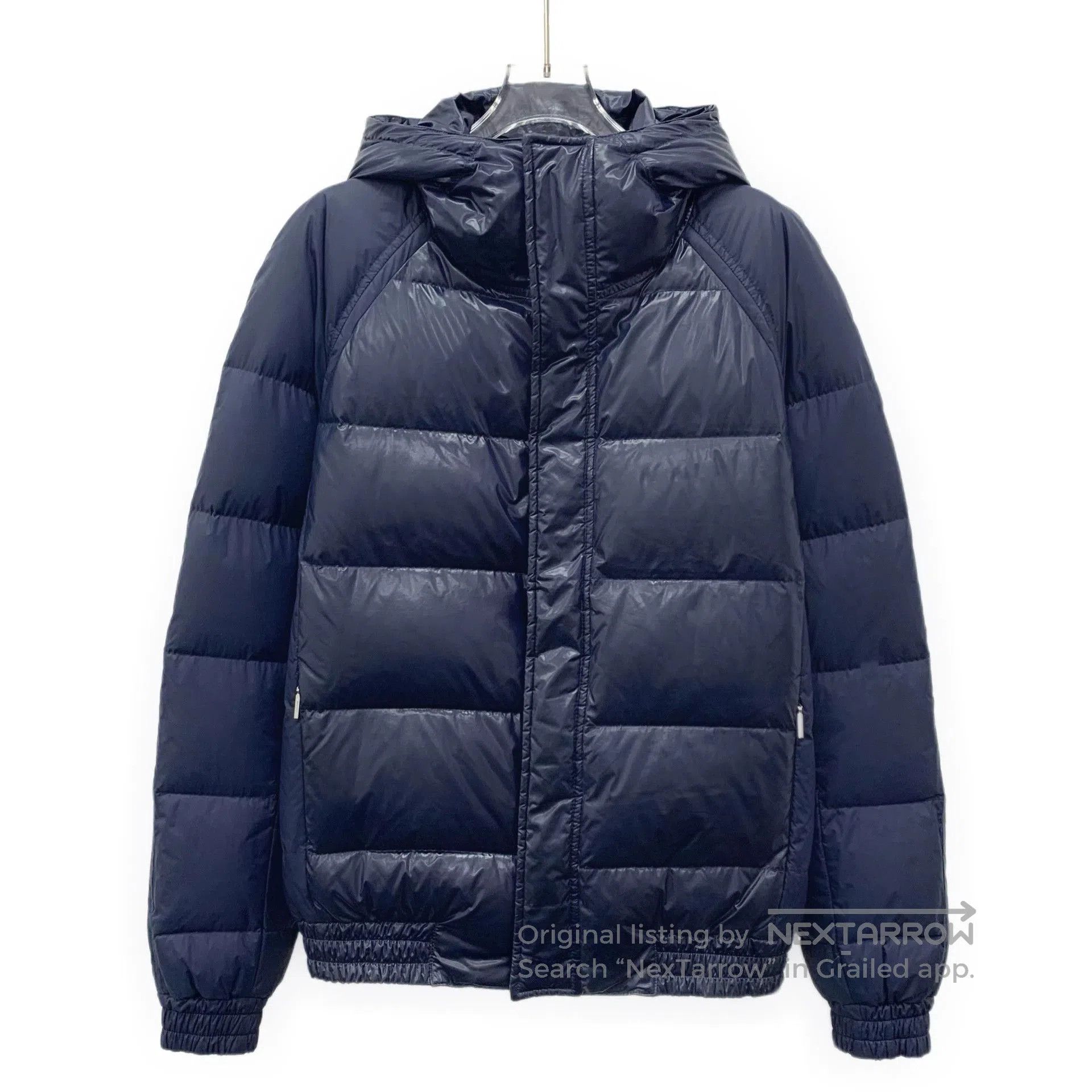 Dior Dior Navy Hooded Down Jacket. Size US XL / EU 56 / 4 - 1 Thumbnail