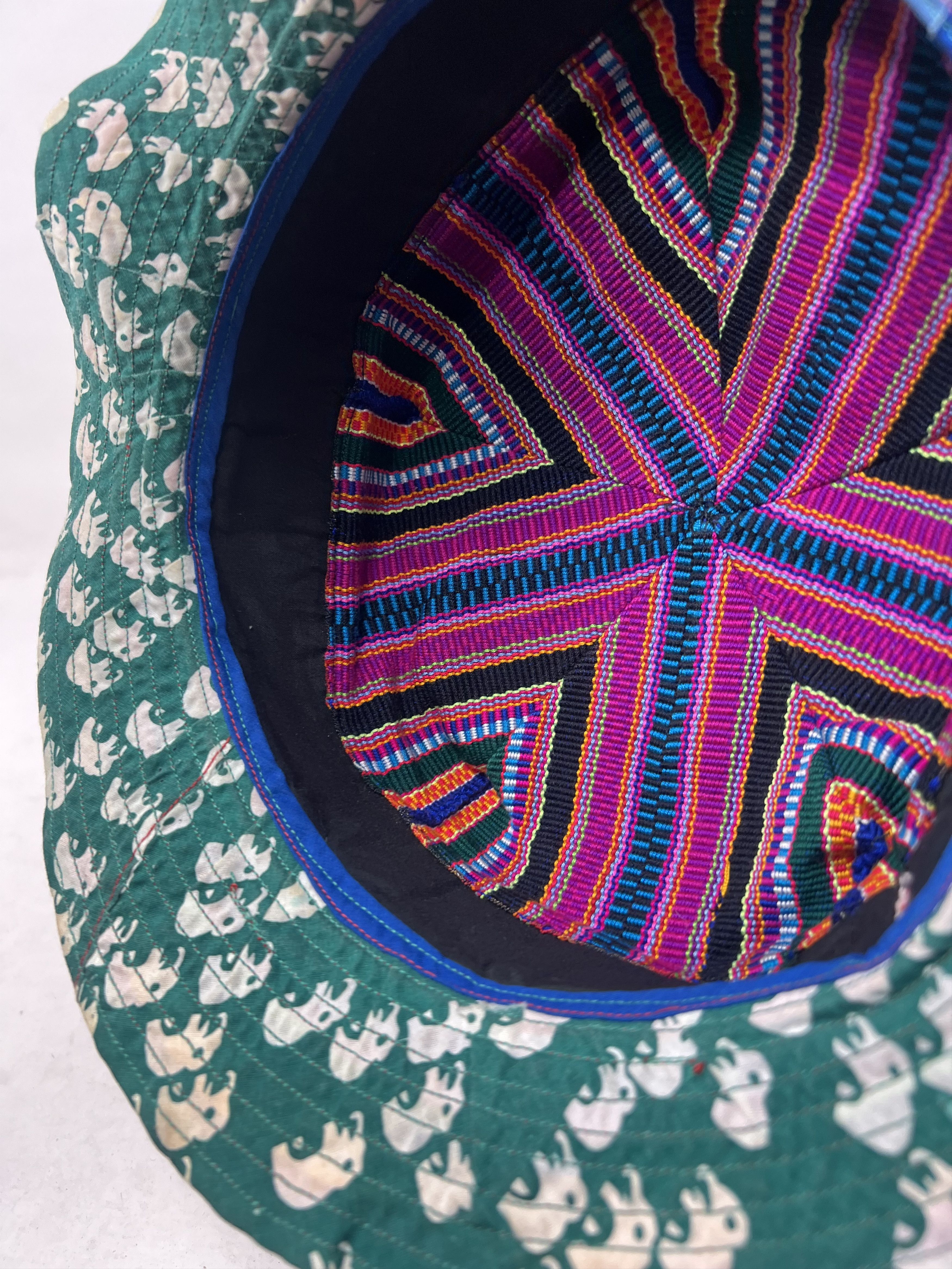 Hat Club Navajo Hill Tribe Hippie Hobo Multicolor Woven Hat Size ONE SIZE - 8 Thumbnail