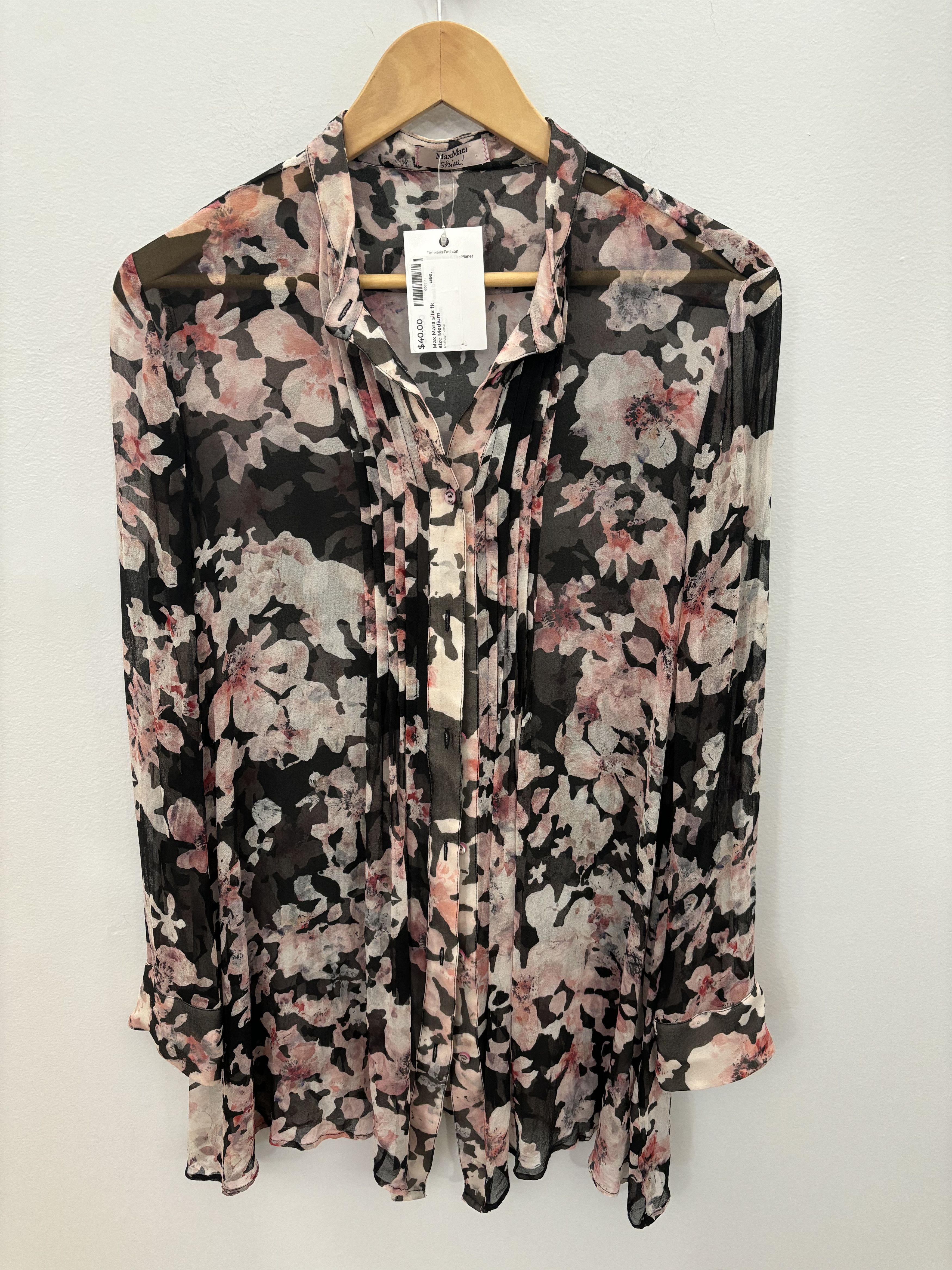 Max Mara Max Mara silk floral blouse Size M / US 6-8 / IT 42-44 - 4 Thumbnail