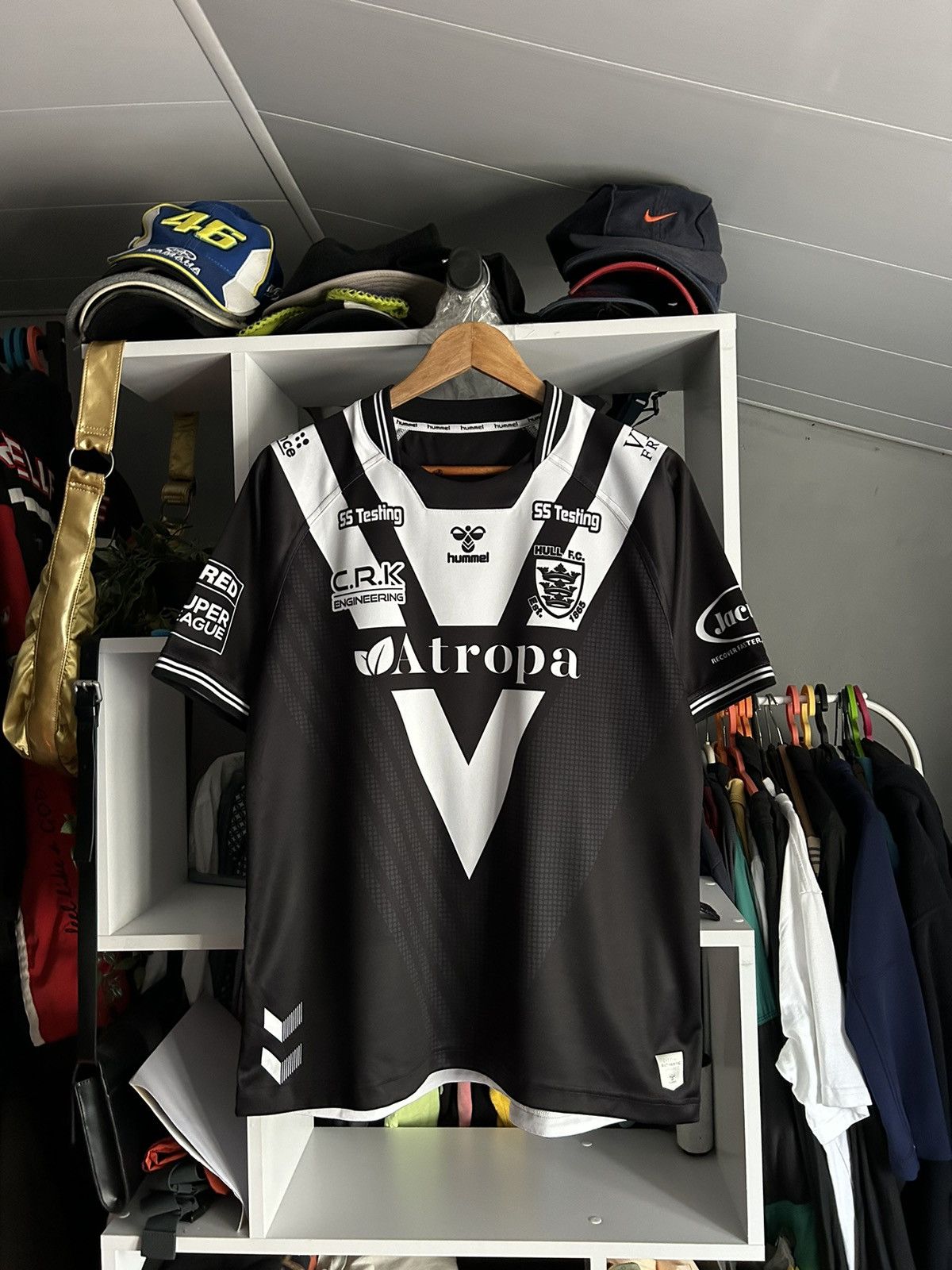Hummel Hull FC Hummel Black Rugby Team Shirt Men's Size US XXL / EU 58 / 5 - 1 Thumbnail