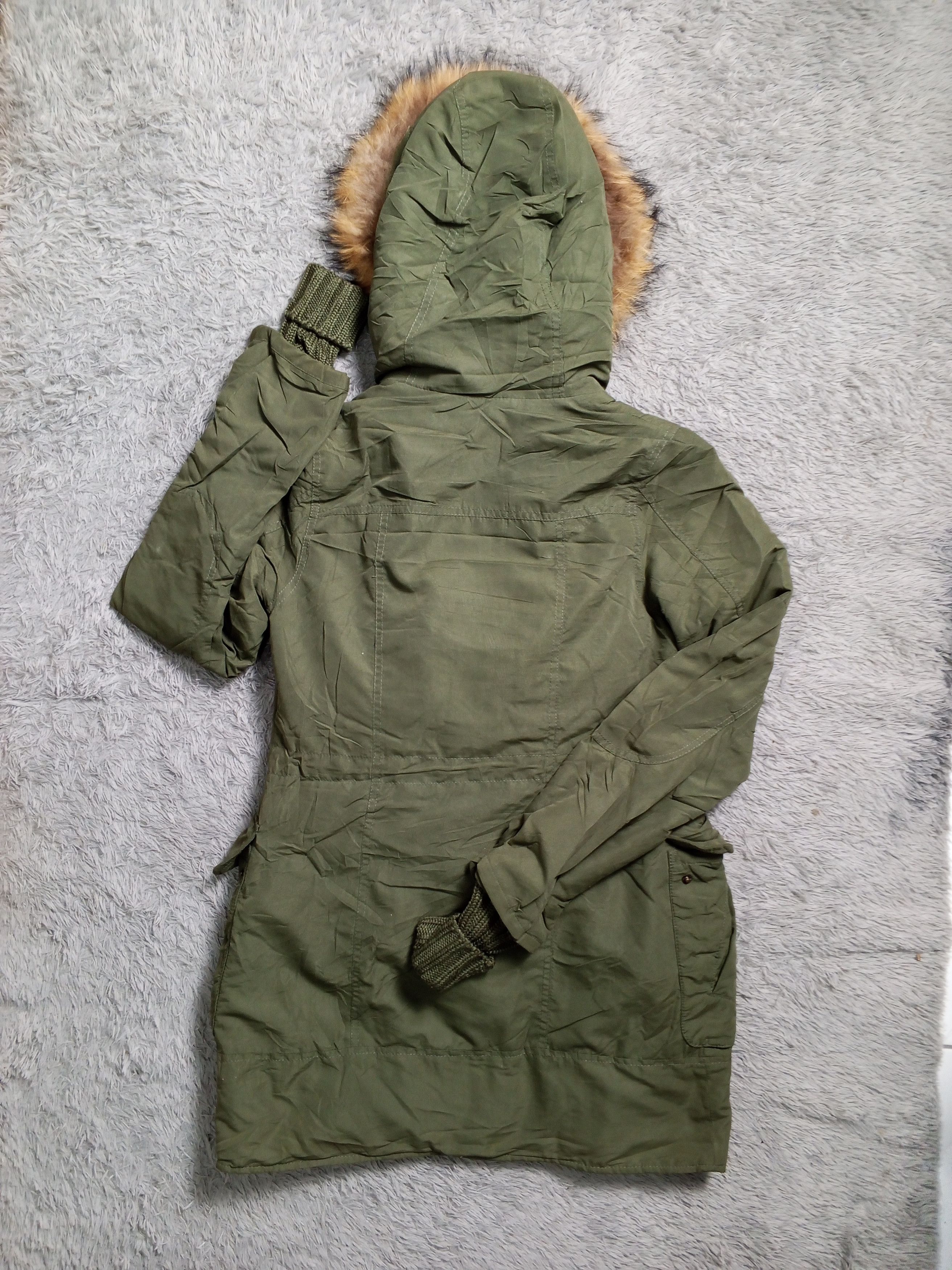 Japanese Brand Sly Military Japan Brand Parka Puffer Faux Fur Jacket Size US S / EU 44-46 / 1 - 2 Thumbnail