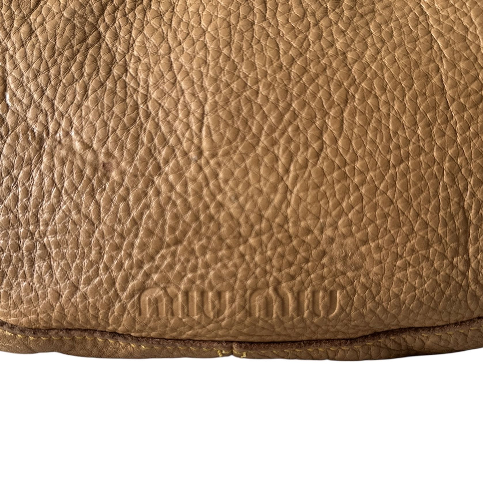 Miu Miu Heat🔥Miu Miu Hobo Brown Handbag Size ONE SIZE - 3 Thumbnail