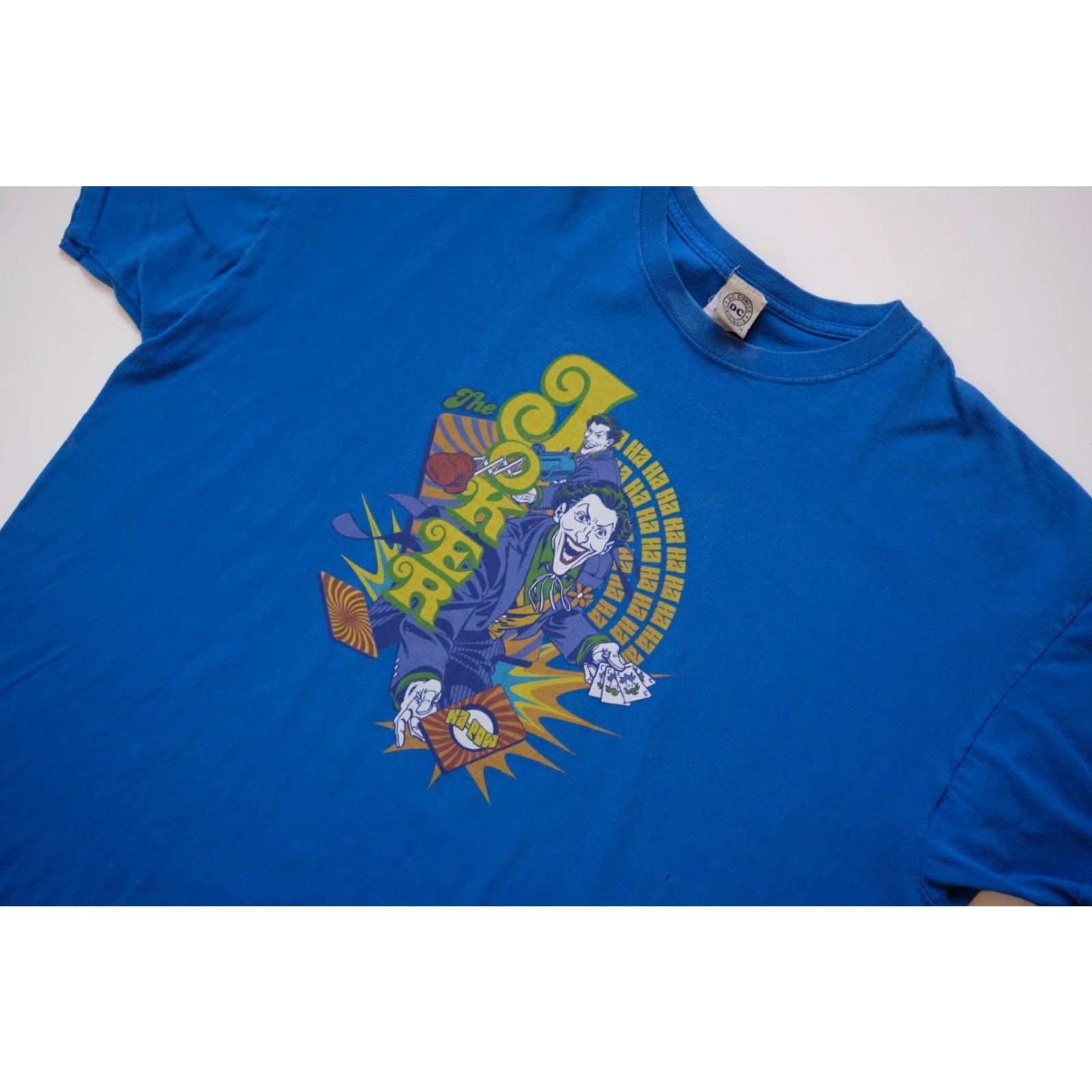 DC Comics VINTAGE JOKER BATMAN DC COMICS CARTOON GRAPHIC T SHIRT BLUE 3XL CARD 90s Y2K DC Comics Mens Shirt Size US XXL / EU 58 / 5 - 5 Thumbnail