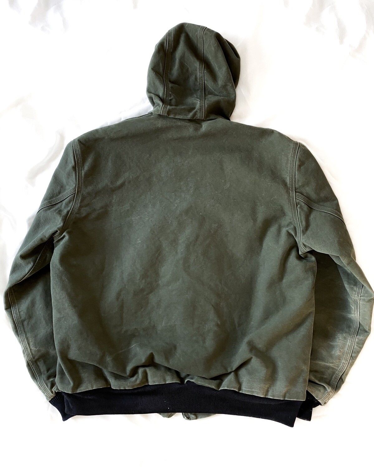 Vintage VINTAGE CARHARTT HOODED ACTIVE JACKET : FOREST GREEN Size US XL / EU 56 / 4 - 2 Preview