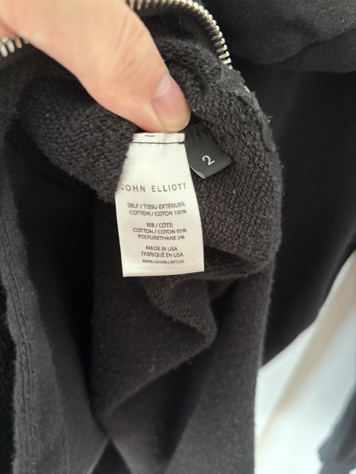 John Elliott John Elliott Villain Hoodie (Black, Size 2 / Medium) Size US M / EU 48-50 / 2 - 4 Thumbnail