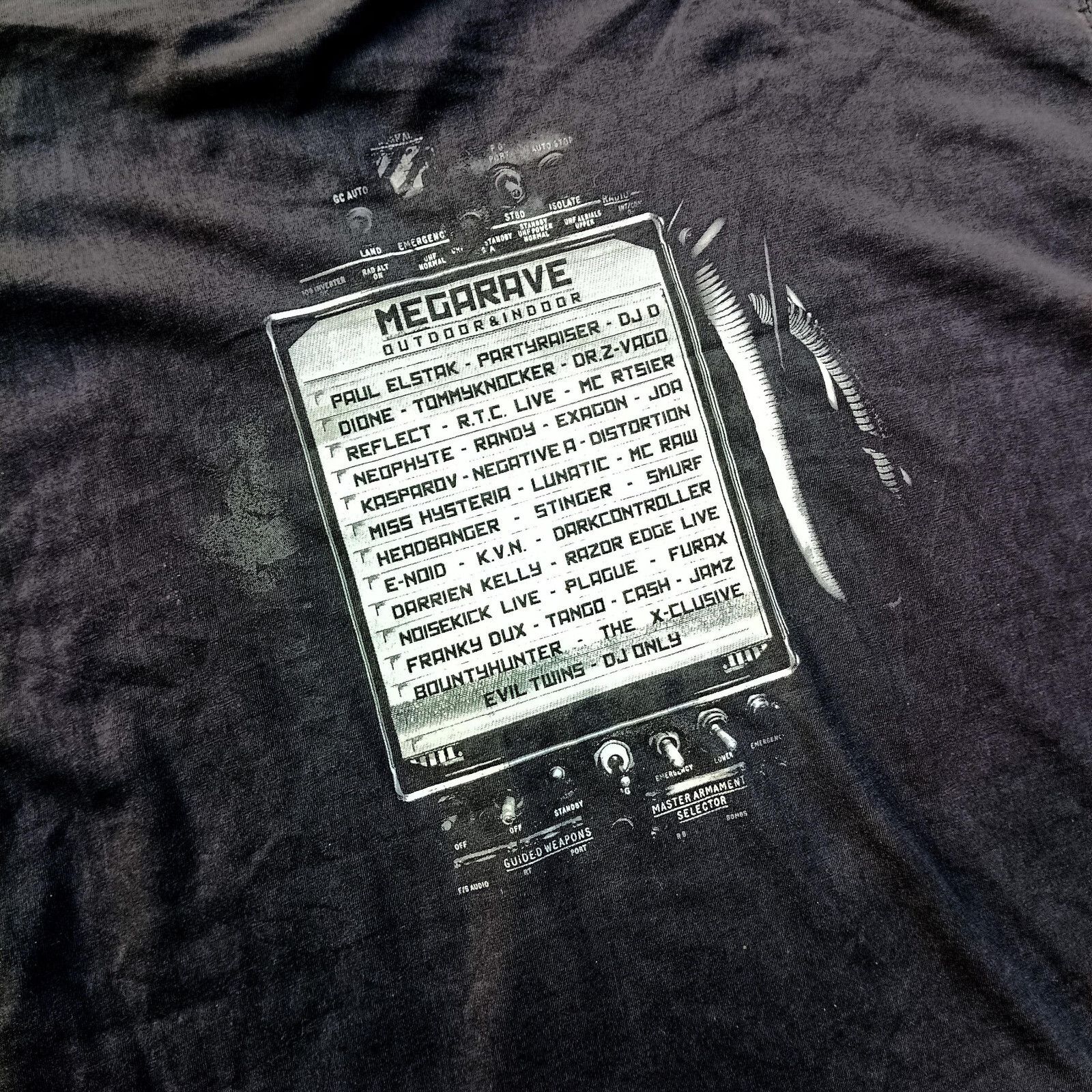 Vintage 00s Megarave Tshirt L Gabber Thunderdome Electronic Hardcore Size US L / EU 52-54 / 3 - 6 Thumbnail