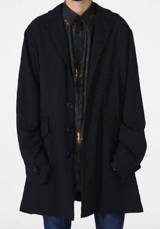GEOFFREY B.SMALL／Organic Linen Long Coat Geoffrey B.Small handmade fully-lined 4-button oversized