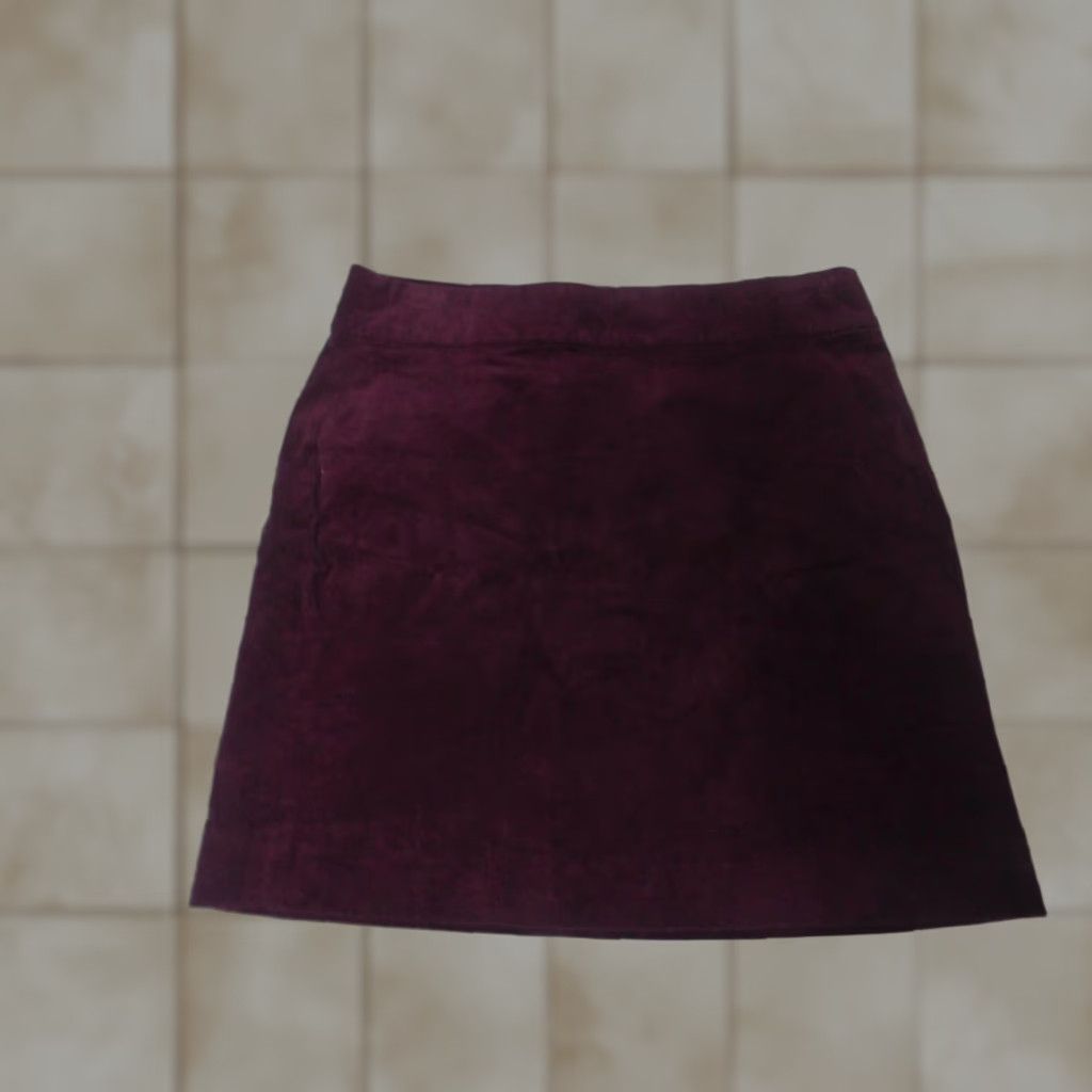 Banana Republic **Purple Zip A-Line Skirt** User: **A-Line Purple Zip Skirt** Size 26" / US 2 / IT 38 - 1 Thumbnail