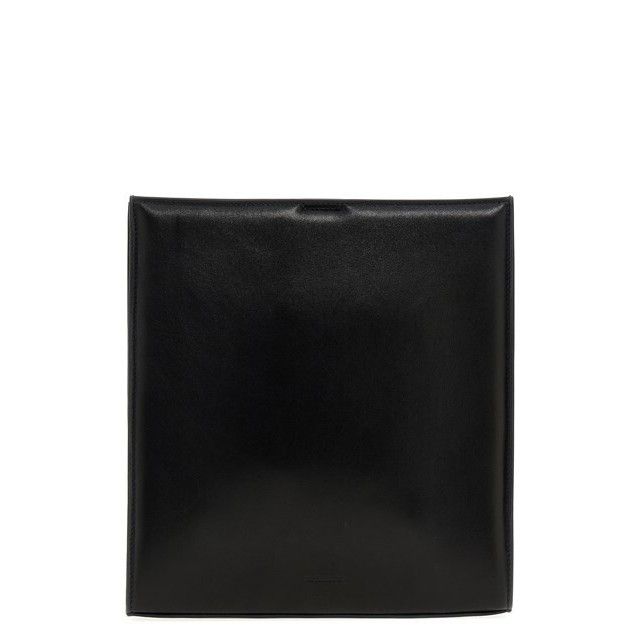 Jil Sander JIL SANDER Tangle Medium Black Leather Shoulder Bag New Size ONE SIZE - 1 Thumbnail