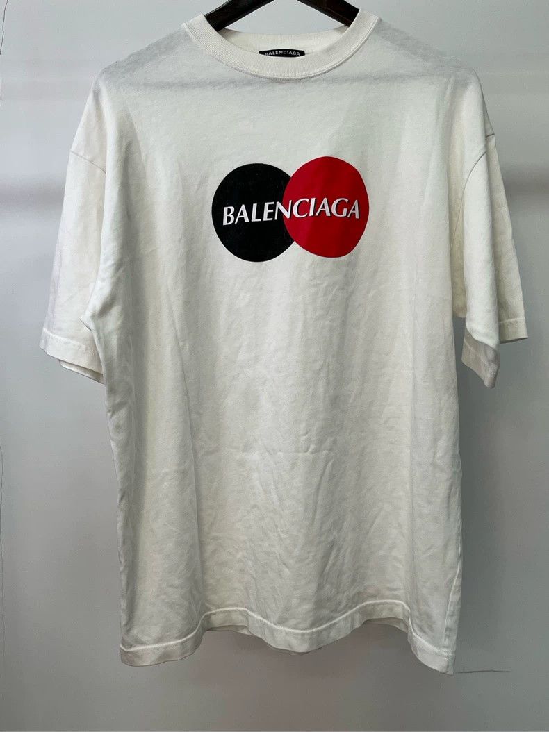 Balenciaga Balenciaga Mastercard Printed Short Sleeve Size US S / EU 44-46 / 1 - 1 Thumbnail