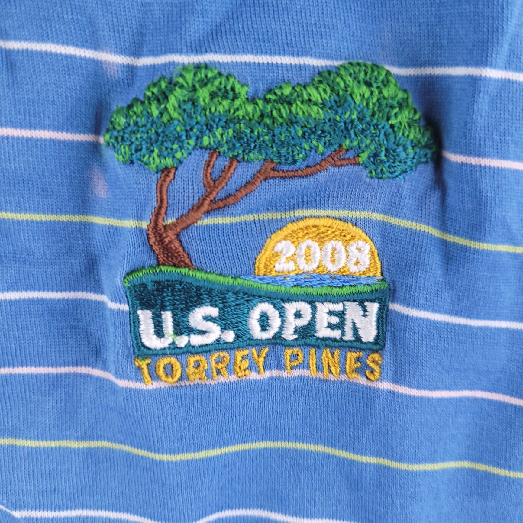 Vintage Walter Hagen Shirt Polo Mens Large Golf Striped 100% Cotton Blue Size US L / EU 52-54 / 3 - 2 Thumbnail