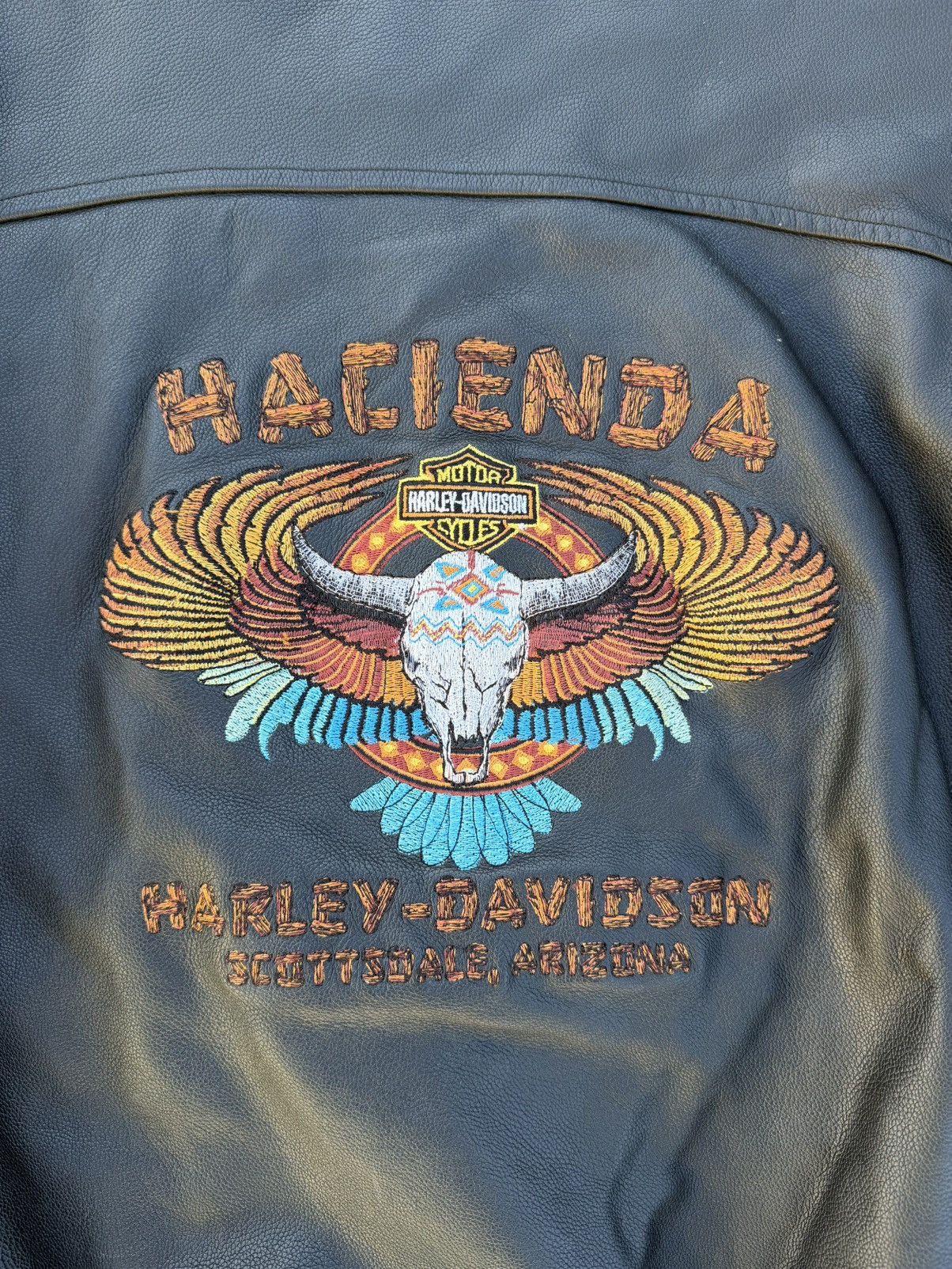 Harley Davidson Vintage 90s two tone Harley Davidson leather jacket size XXL Size US XXL / EU 58 / 5 - 9 Thumbnail