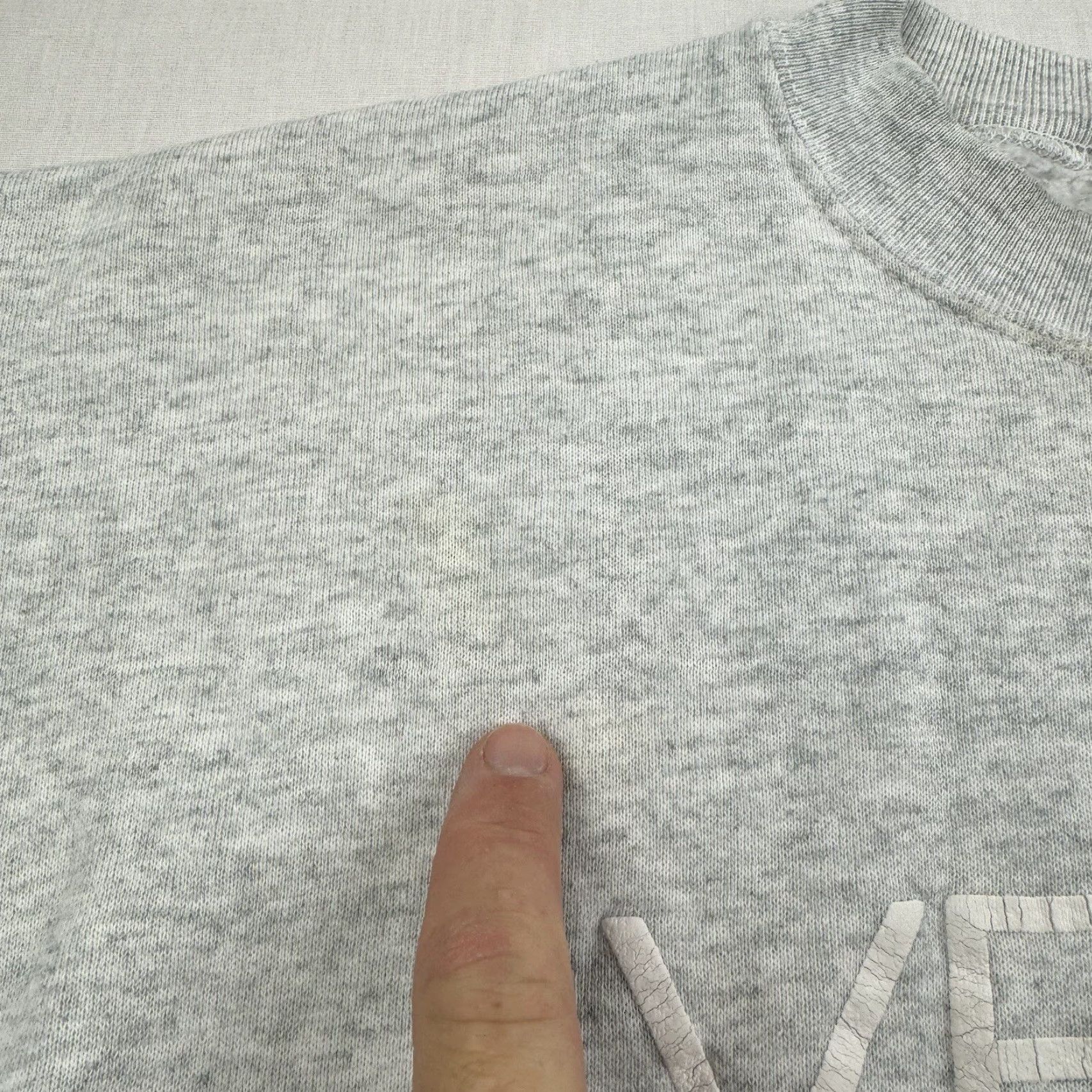 Fruit Of The Loom VINTAGE Fruit of the Loom Sweatshirt Shirt Men XL Gray 90s Venice Beach Pullover Crewneck Size US XL / EU 56 / 4 - 4 Thumbnail