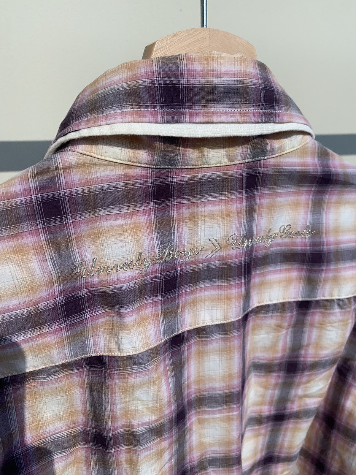 If Six Was Nine 1990s PPFM - 2 in 1 Plaid Longline Shirt Vkeii Style Size US L / EU 52-54 / 3 - 5 Thumbnail