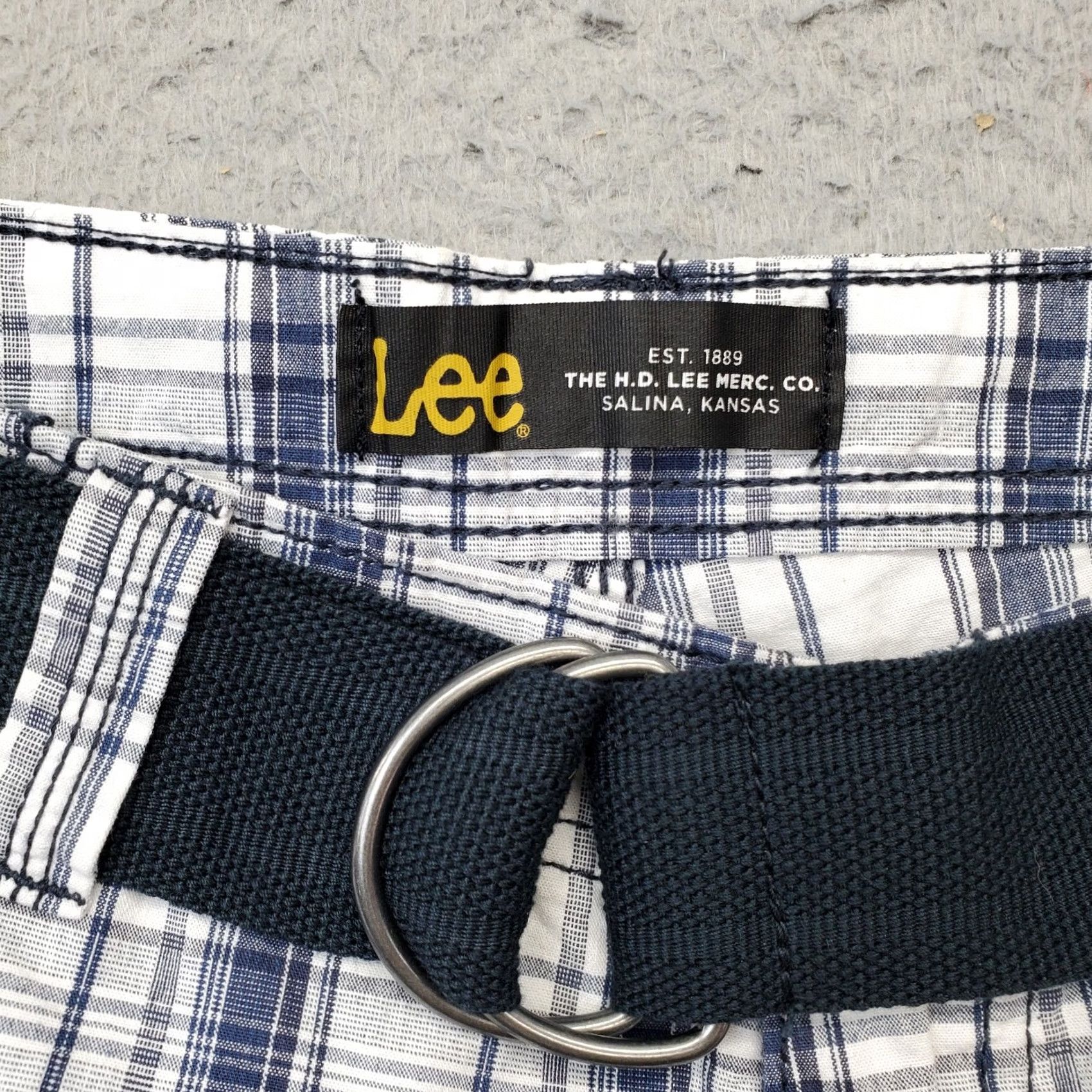 Lee Lee Cargo Shorts Mens Size 30 Multicolor Plaid Belted Wyoming Outdoor 11" Inseam Size US 30 / EU 46 - 7 Thumbnail