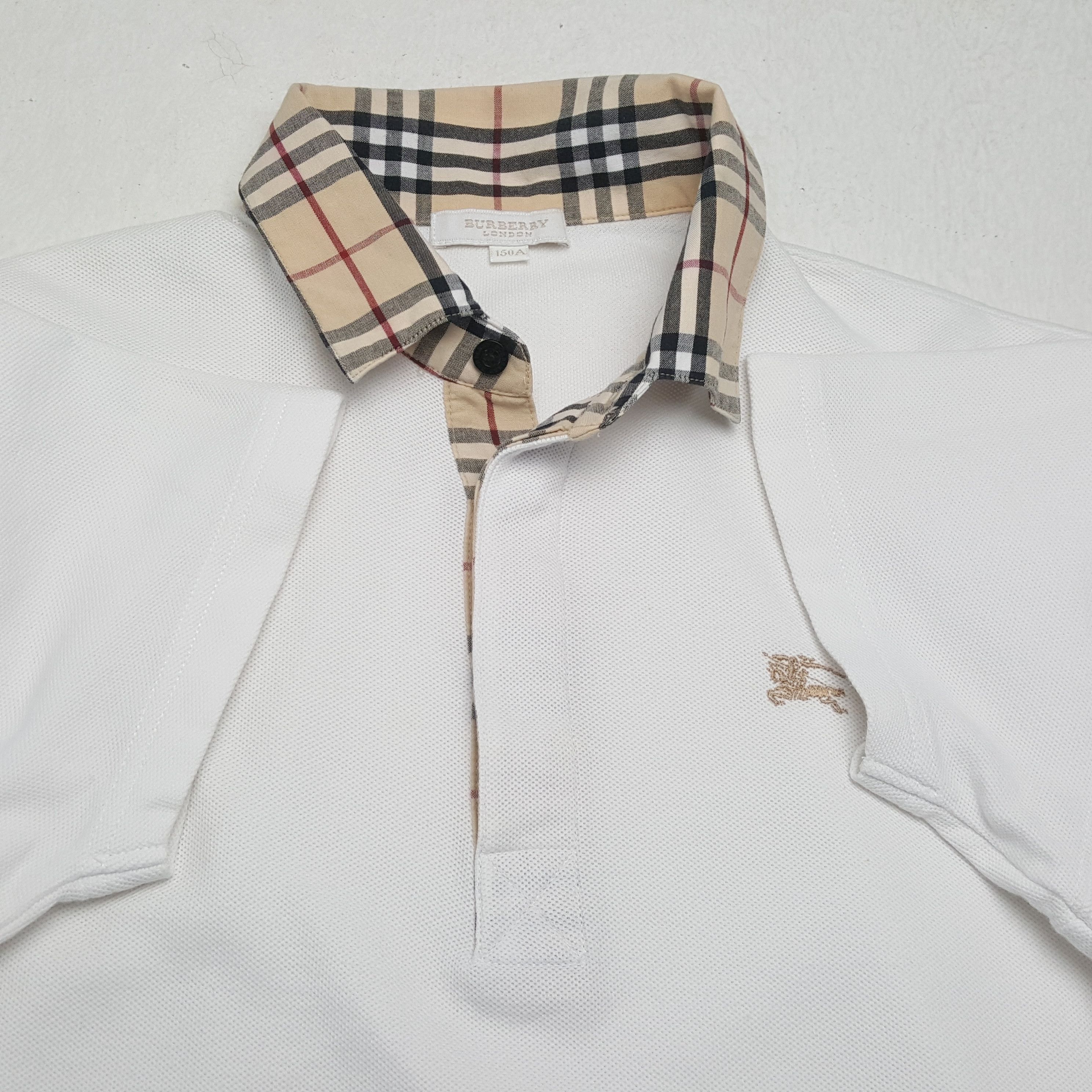 Burberry × Vintage Vintage BURBERRY LONDON Nova Check Polos Shirt Size S / US 4 / IT 40 - 6 Thumbnail