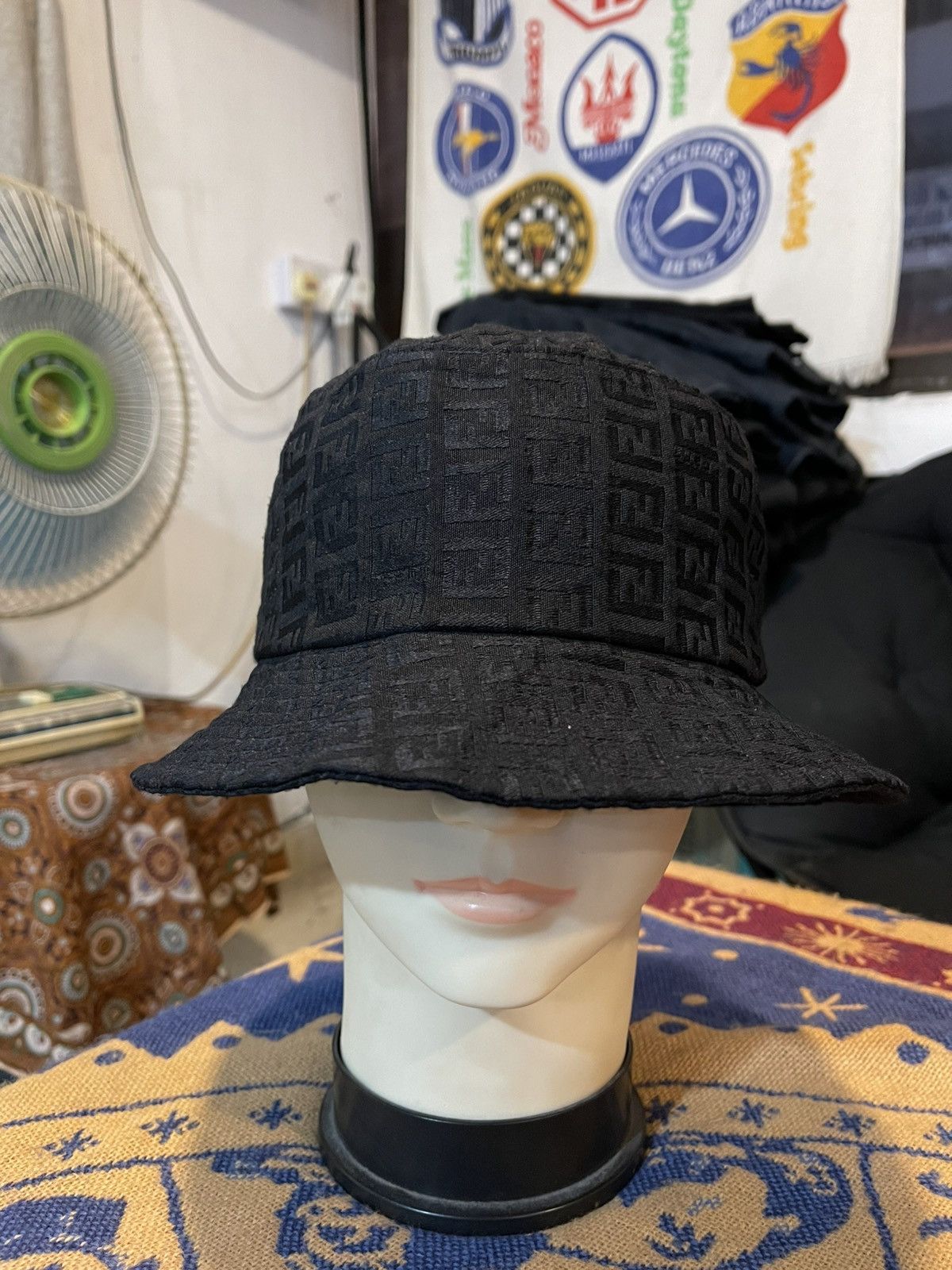 Fendi FENDI MONOGRAM FF-JACQUARD BUCKET HAT Size ONE SIZE - 1 Thumbnail