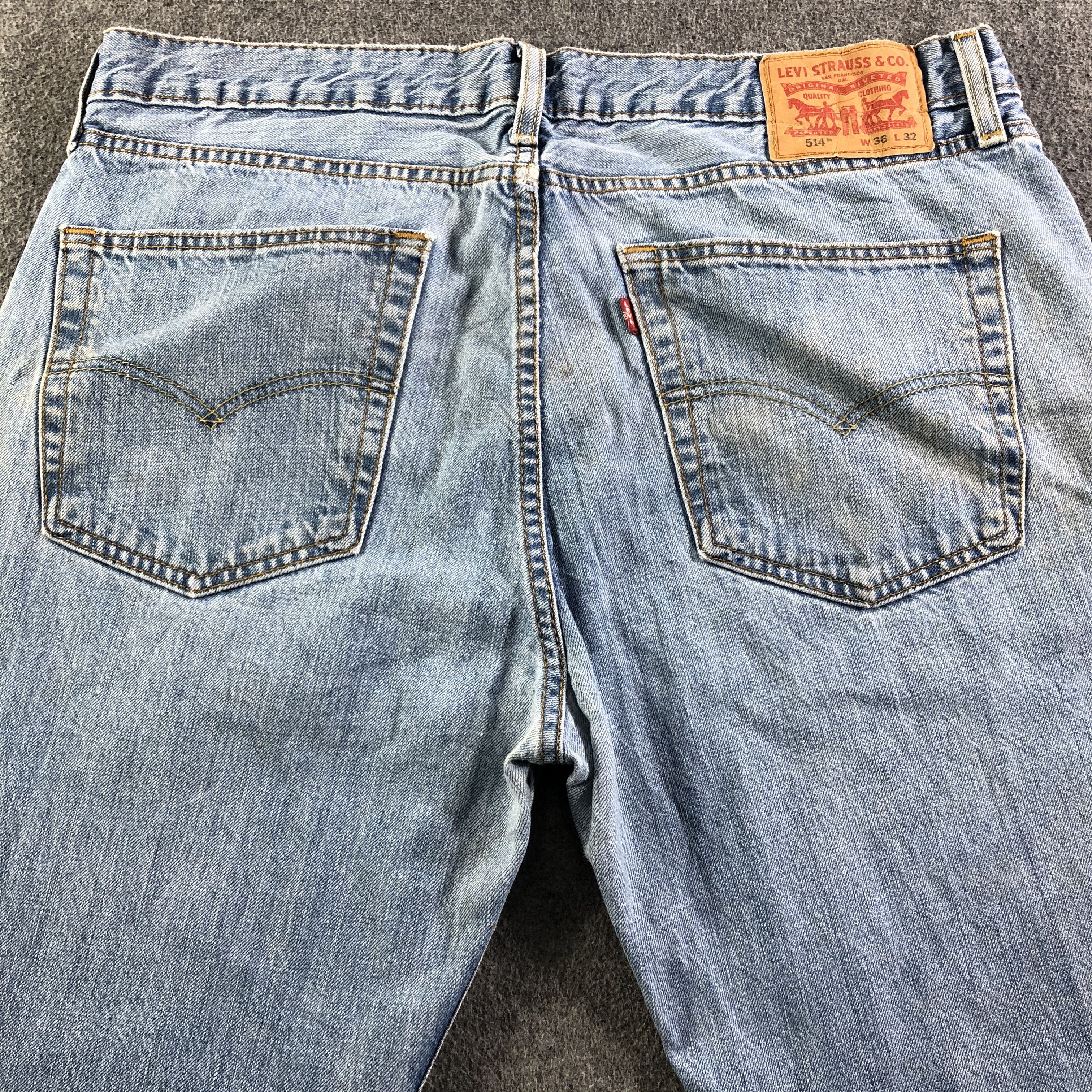 Levi's Vintage Blue Wash Levis 514 Jeans-J3455 Size US 37 - 4 Thumbnail