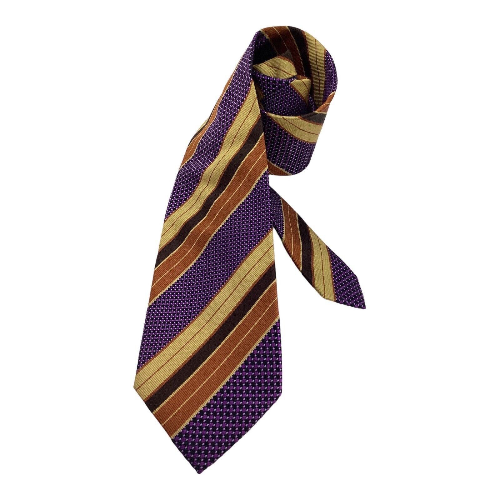 Ermenegildo Zegna ERMENEGILDO ZEGNA Multicolor Striped Luxury Silk Tie Italy W Size ONE SIZE - 1 Thumbnail