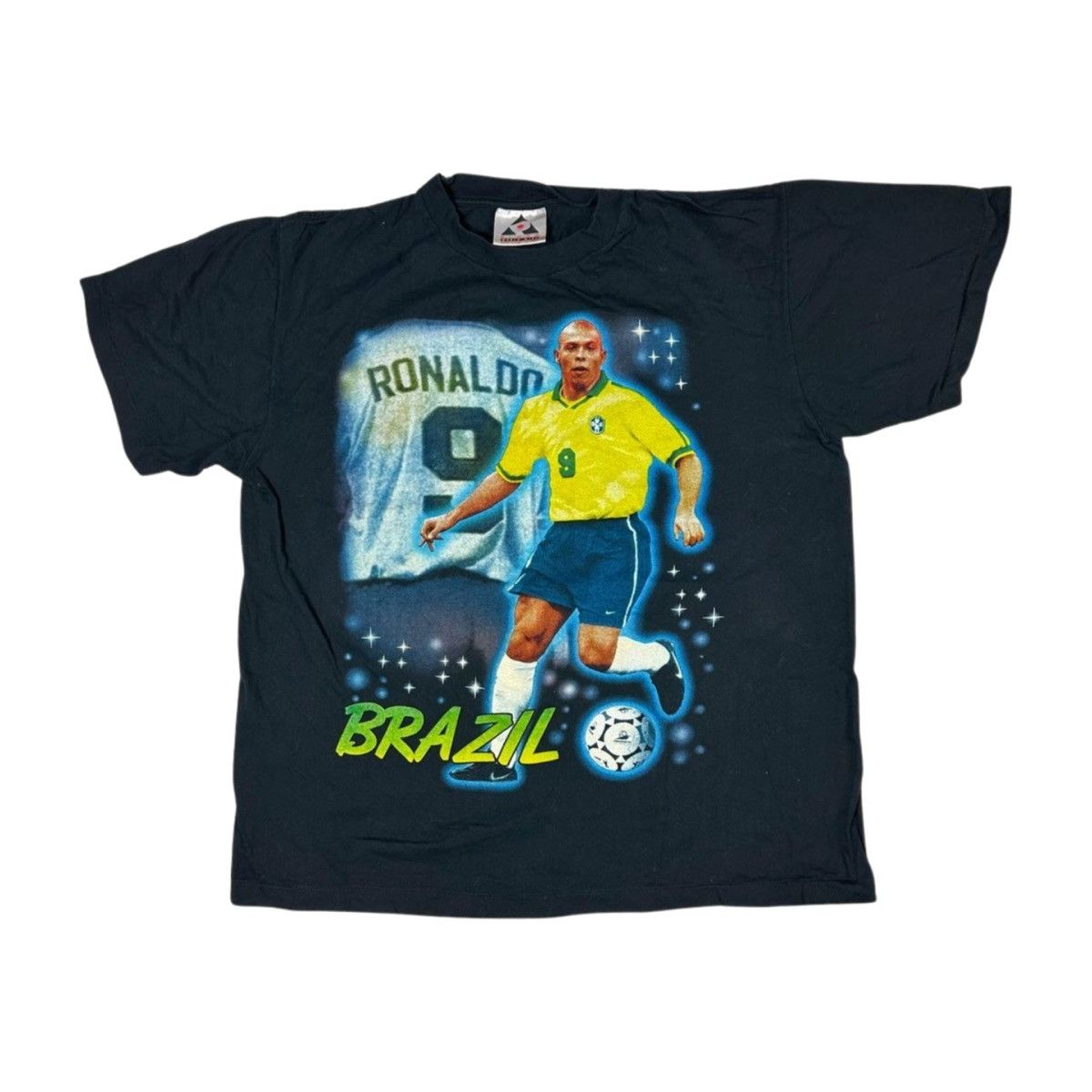 Vintage Vintage 90s Ronaldo Brazil Soccer Size L, Single Stitch Size US L / EU 52-54 / 3 - 1 Thumbnail