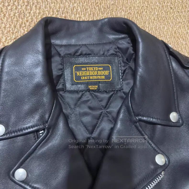 Neighborhood Neighborhood Classic Zip-Up Biker Leather Jacket Size US M / EU 48-50 / 2 - 5 Thumbnail
