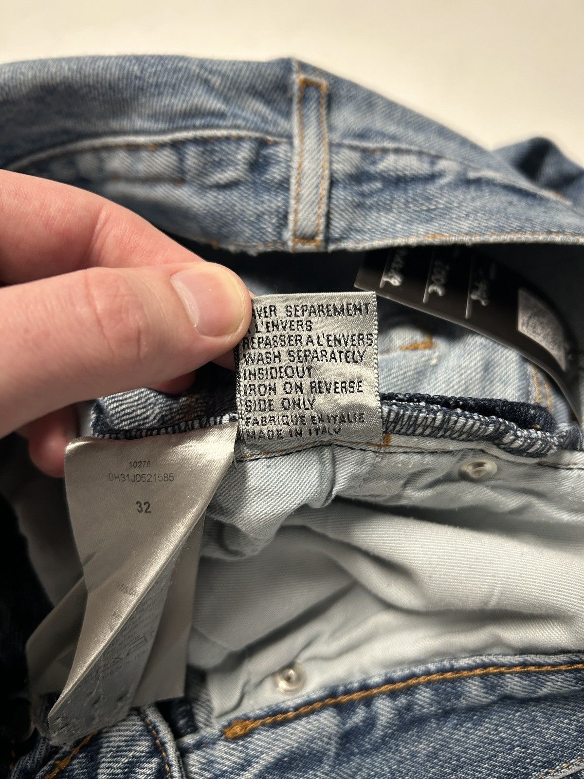 Dior FW2010 Whiskered Repaired Denim Size US 32 / EU 48 - 10 Thumbnail