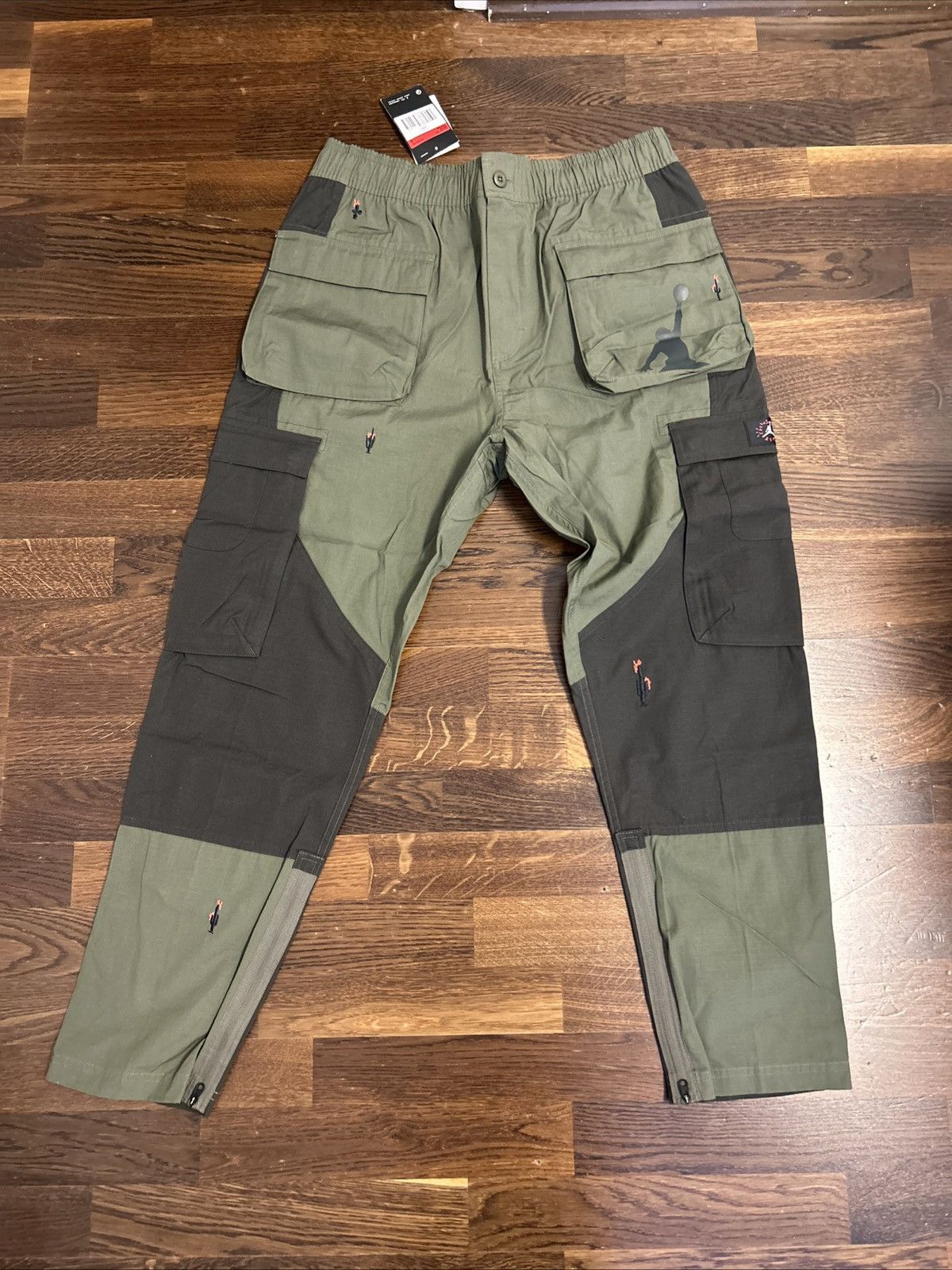 Travis Scott Travis Scott Jordan Cargo Pants Oliv Size US 34 / EU 50 - 1 Thumbnail