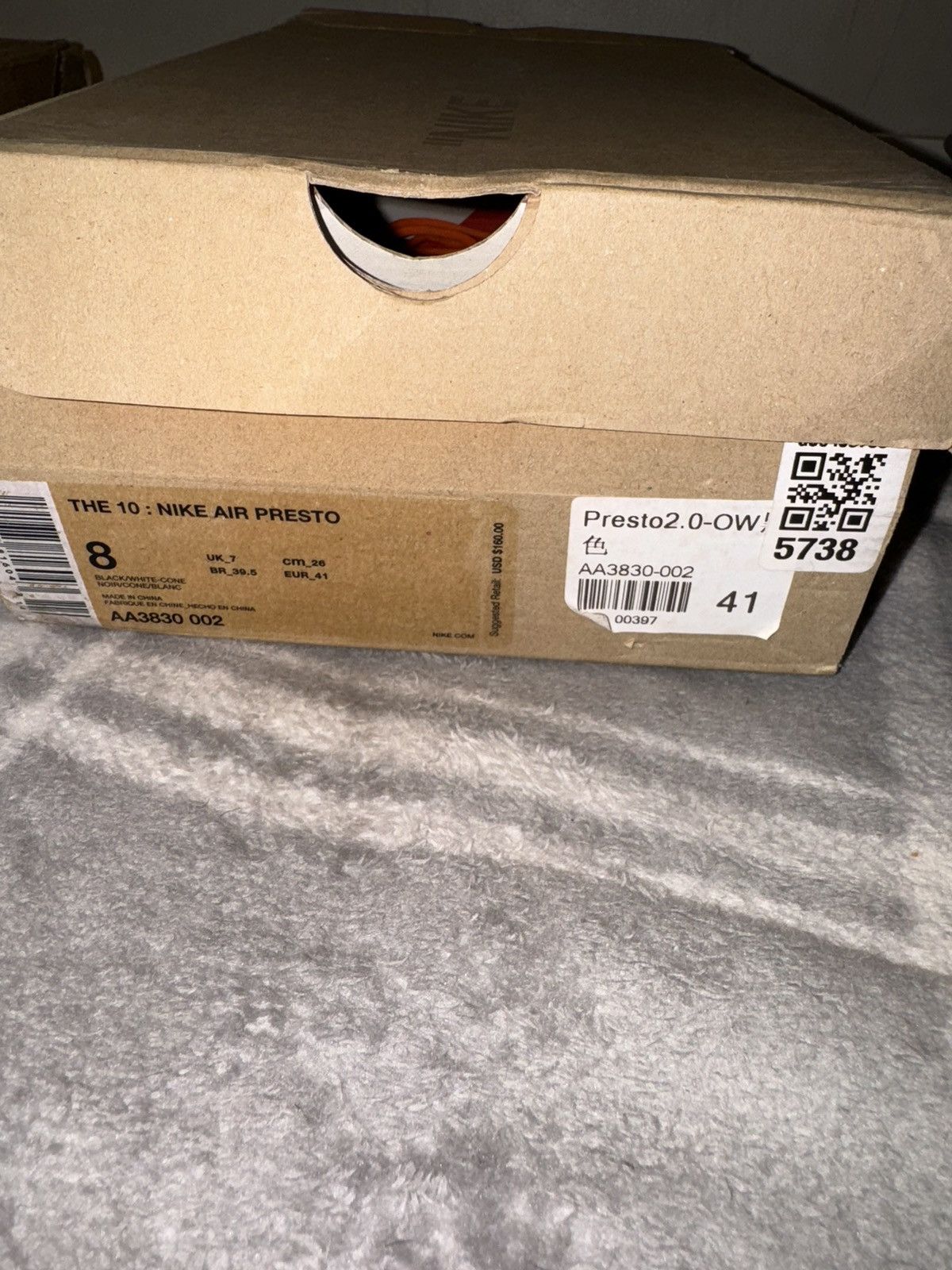 Nike × Off-White Nike Off-White presto Size US 8 / EU 41 - 11 Thumbnail
