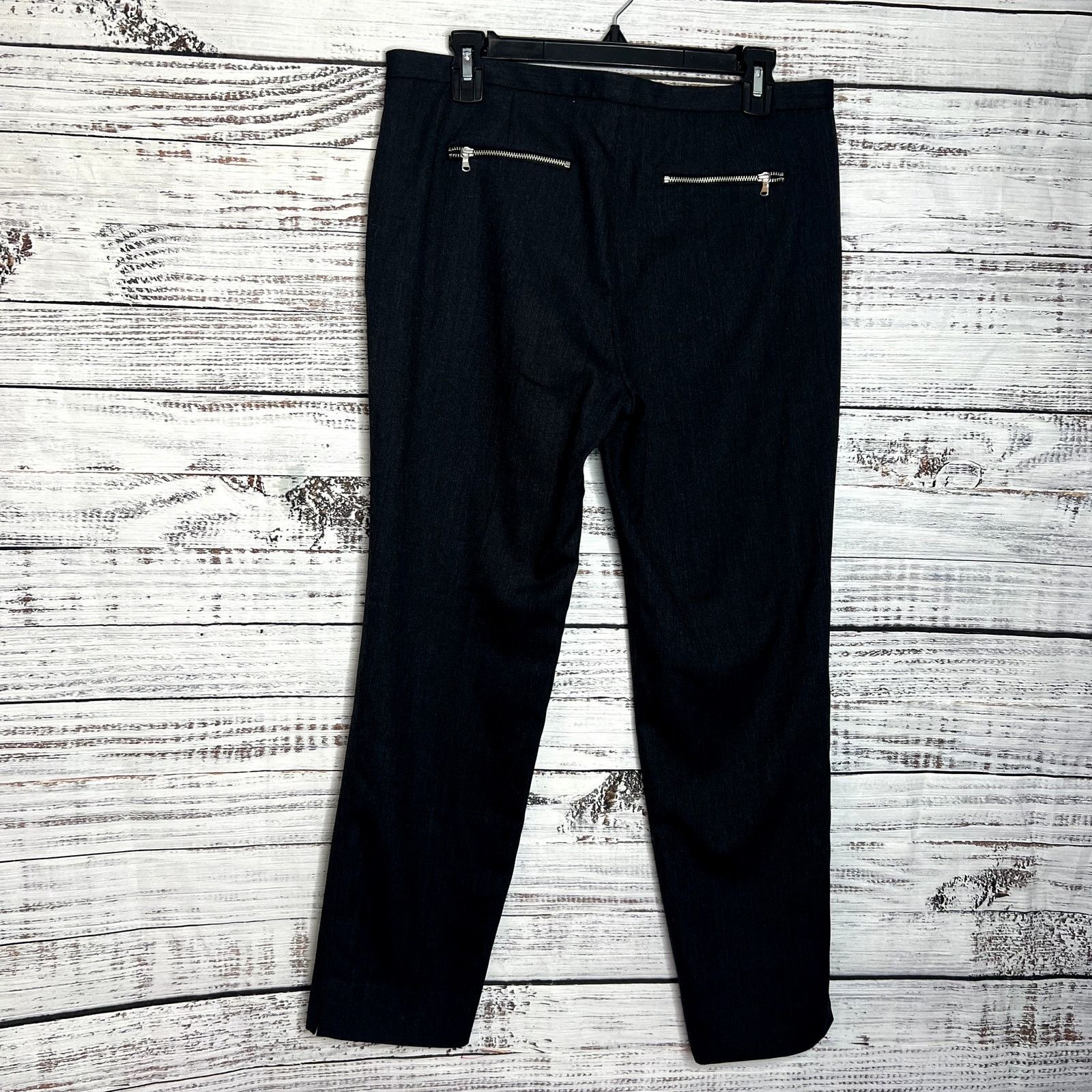 J.Crew J.Crew Slim Ankle Trousers Gray Wool Blend Dress Pants 8 Size 30" / US 8 / IT 44 - 3 Thumbnail