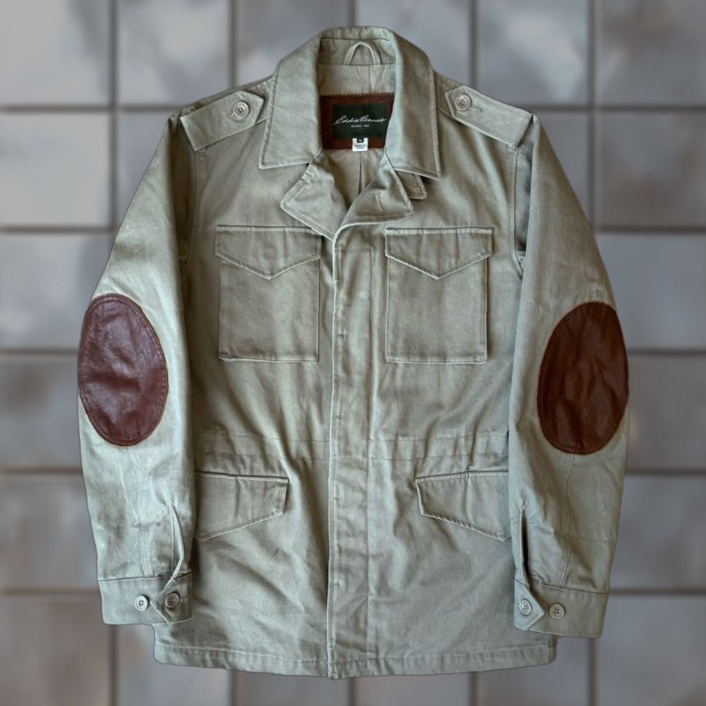 Eddie Bauer Eddie Bauer Explorer Field Coat Medium Khaki Full Zip Hunting Utility Outerwear Mens Size US M / EU 48-50 / 2 - 1 Thumbnail