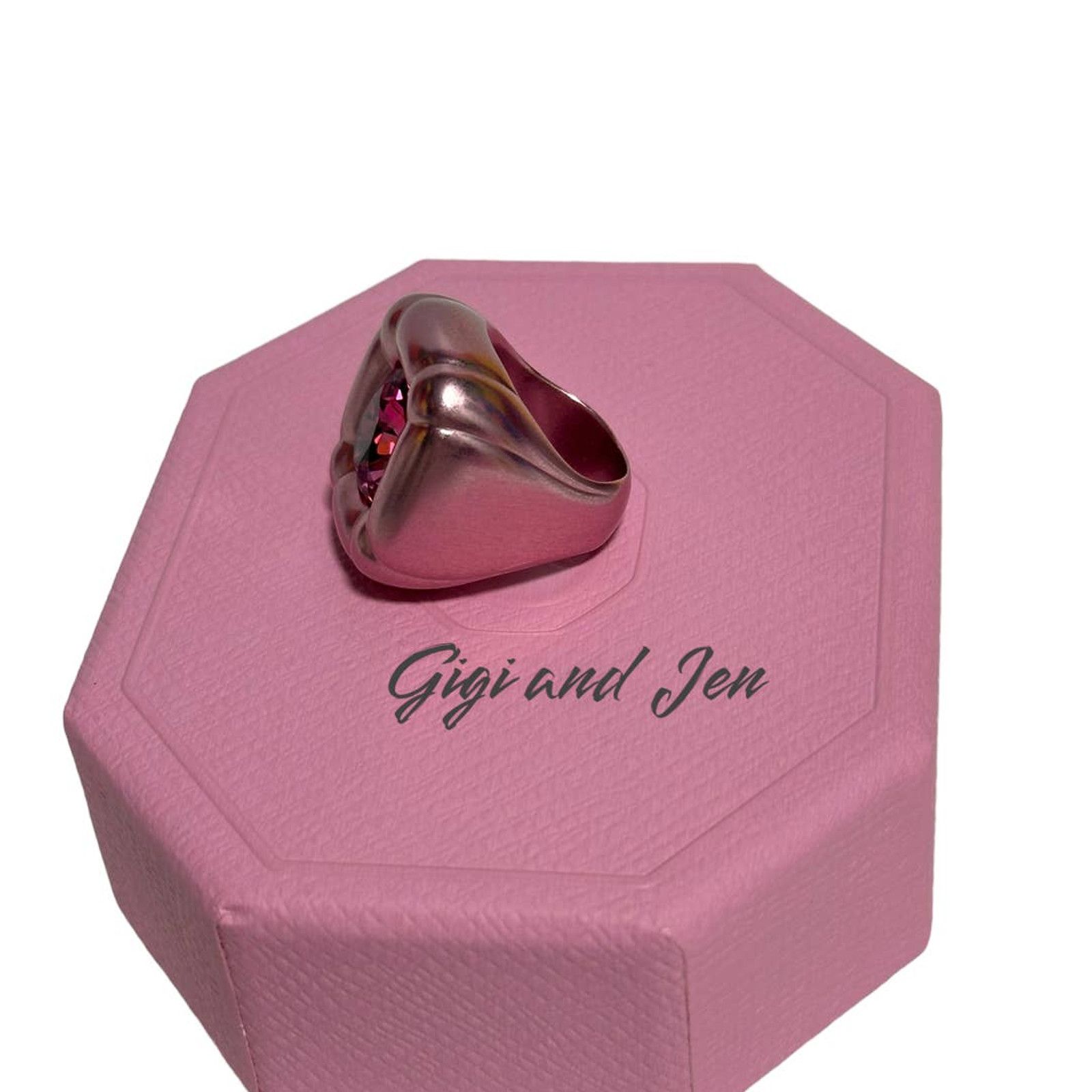 Swarovski Swarovski Dulcis cocktail ring Cushion cut, Pink 58 / 8 USA Size ONE SIZE - 2 Thumbnail