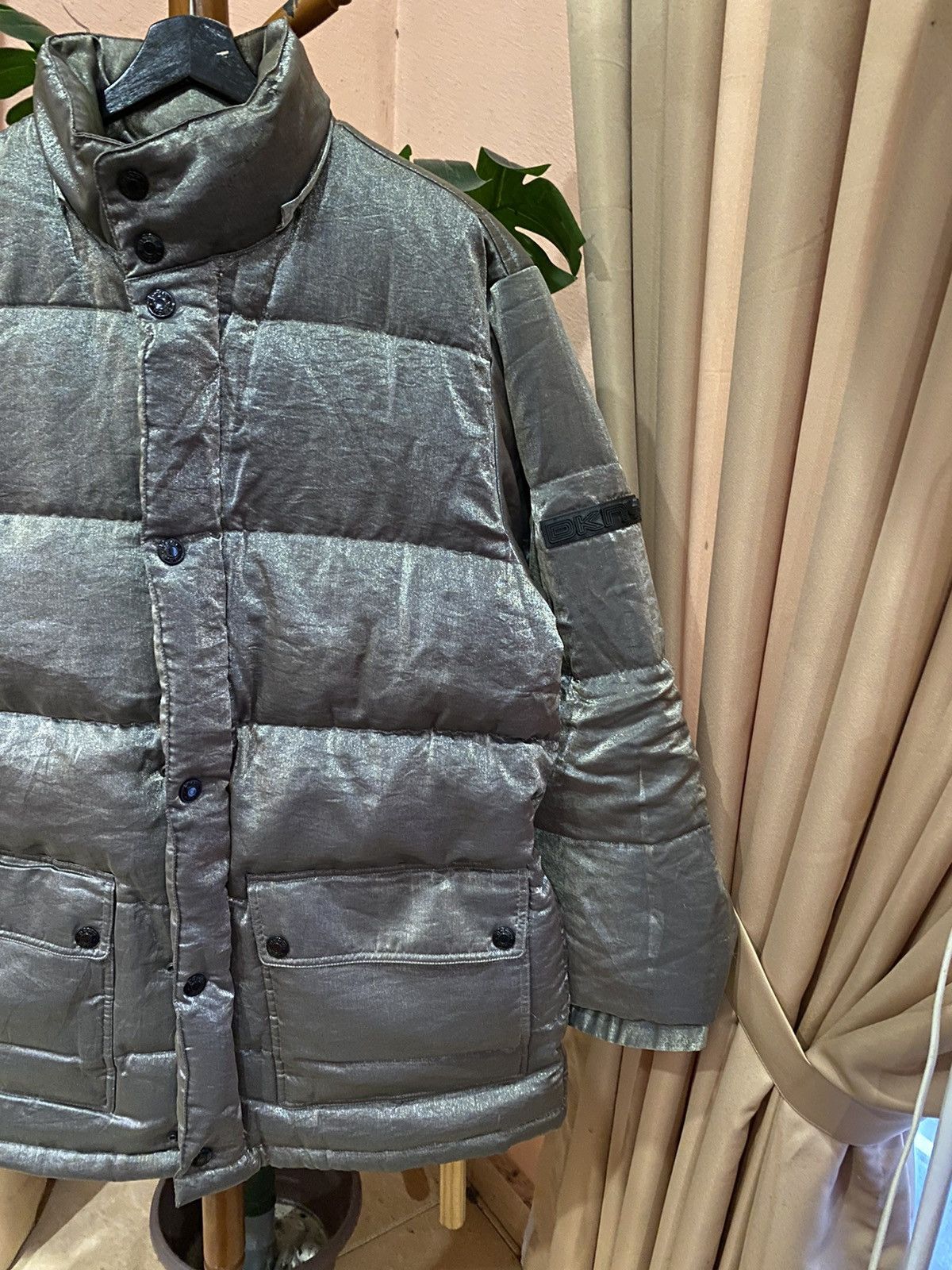 DKNY DKNY Metallic Down Jacket Vintage Donna Karan New York Coat Size US M / EU 48-50 / 2 - 6 Thumbnail