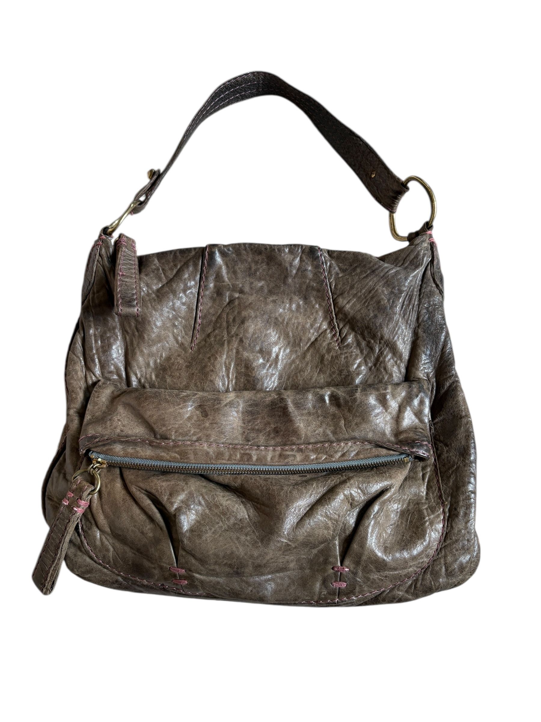 Brown Leather Shoulder Bag