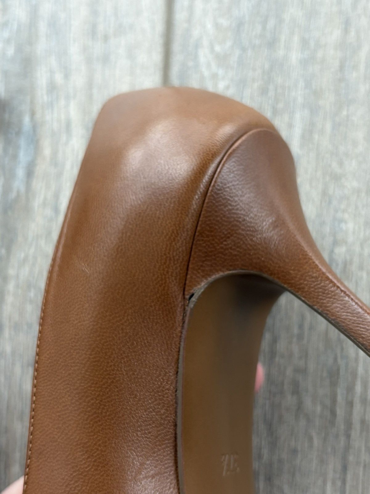 Yves Saint Laurent Yves Saint Laurent Leather Platform Pumps Brown Heels 37.5 Size US 7 / IT 37 - 14 Thumbnail