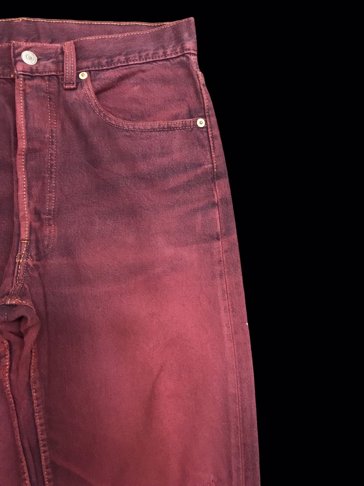 Levi's × Vintage 💥90s STYLE💥Vintage Levis 501 Original Distrssed Denim F113 Size US 30 / EU 46 - 3 Thumbnail