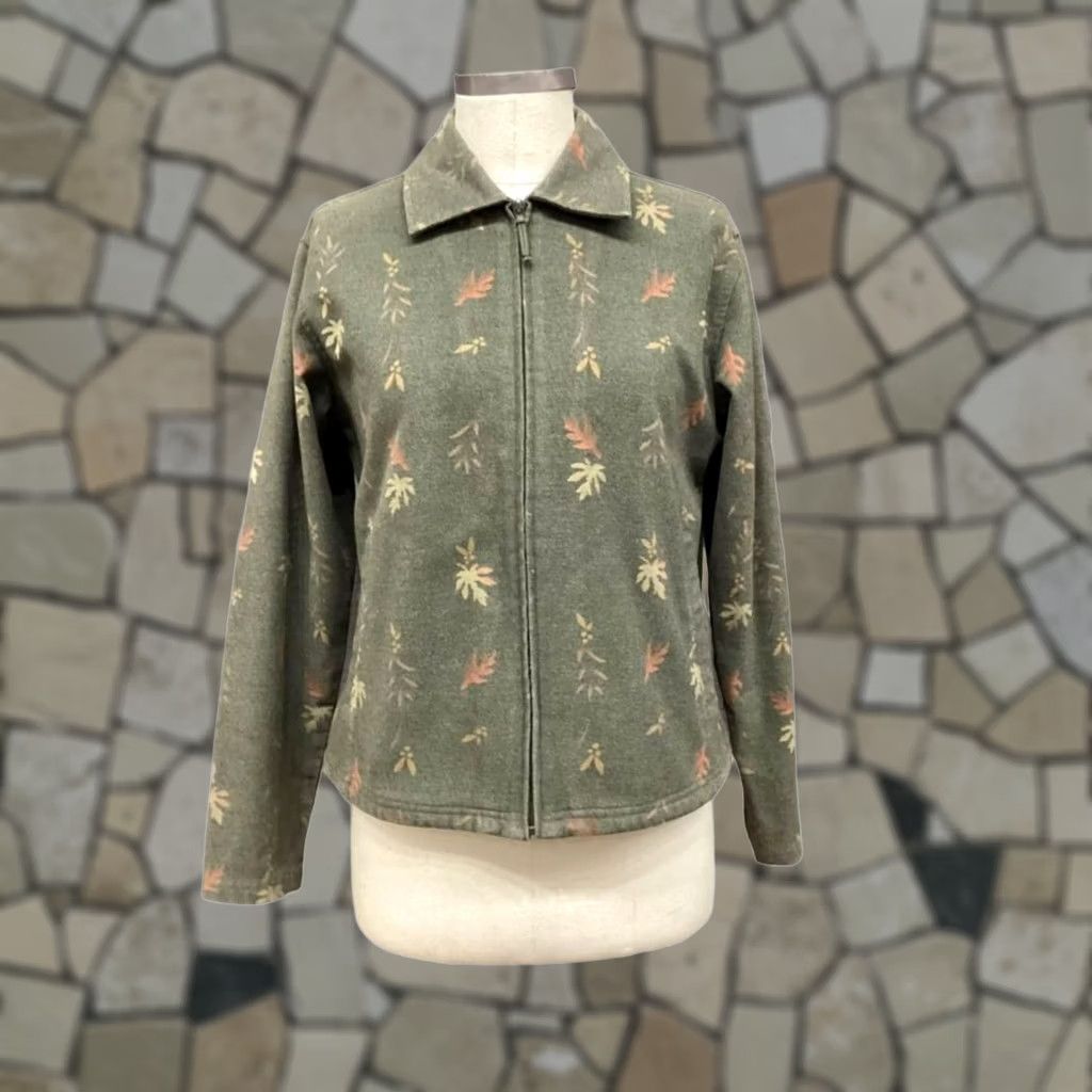 Vintage Woolrich Coat Women Medium Green Basic Jacket Zipup Regular Size 3063 Size M / US 6-8 / IT 42-44 - 1 Thumbnail
