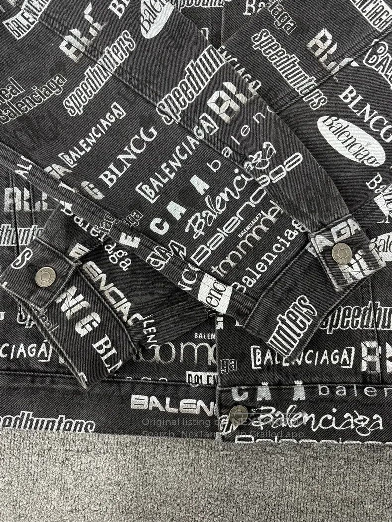 Balenciaga Balenciaga Black danmu denim jacket Size US S / EU 44-46 / 1 - 3 Thumbnail