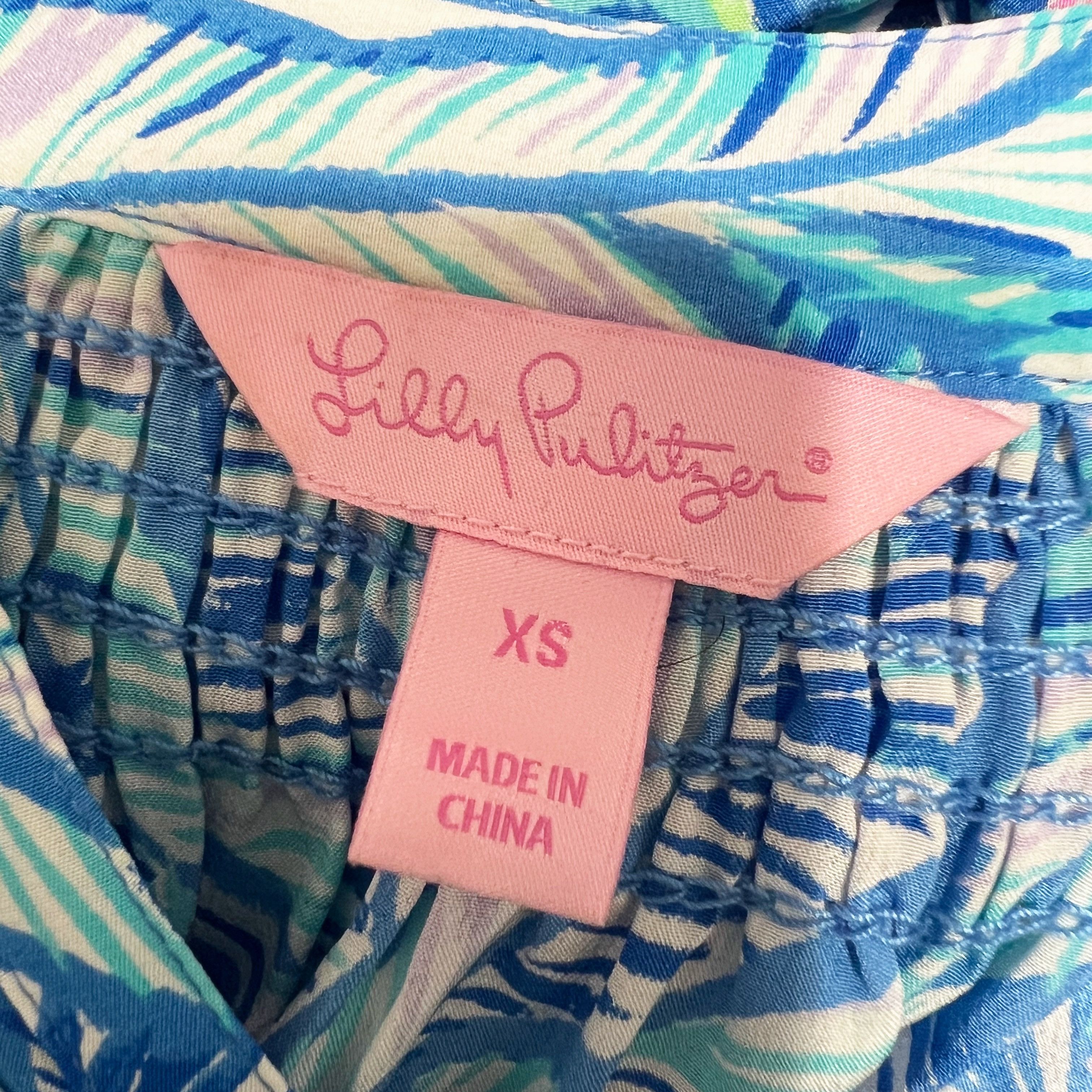 Lilly Pulitzer Lilly Pulitzer Women's Elsa Silk Chiffon Size XS / US 0-2 / IT 36-38 - 2 Thumbnail