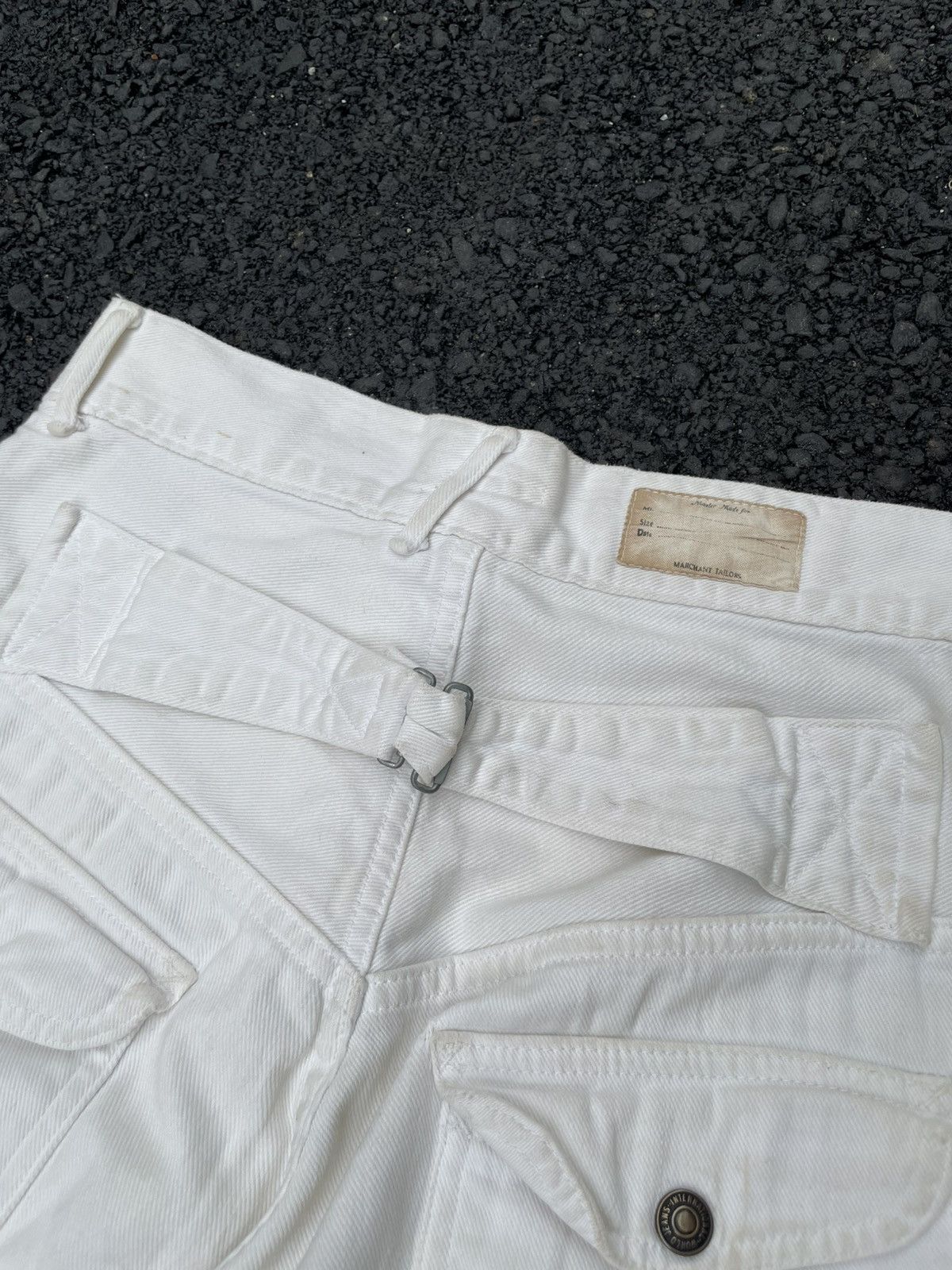 Kapital Kapital Walt Pants White Denim Size US 27 - 11 Thumbnail