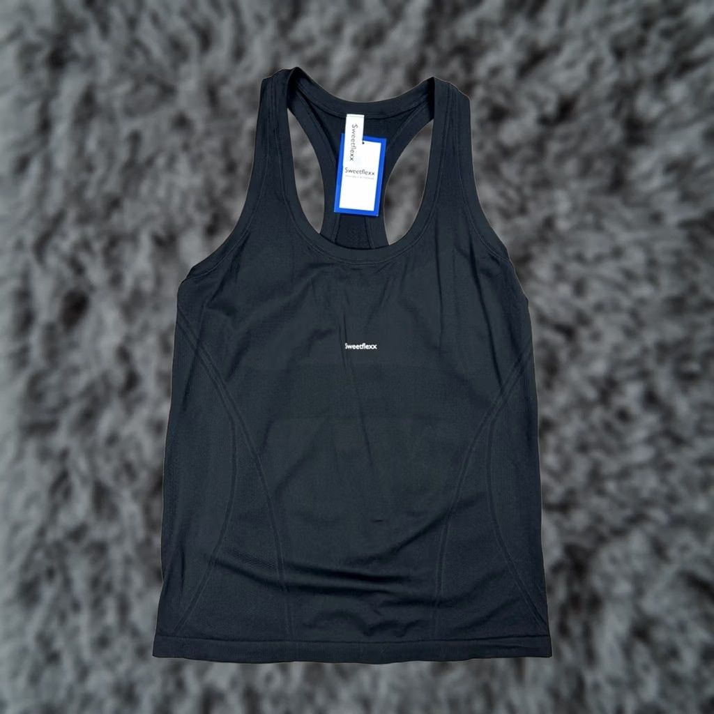 Vintage Sweetflexx Tank Top Racerback Seamless Performance Black Women L Large Shirt Tank Women L Black Racerback Sweetflexx Size L / US 10 / IT 46 - 1 Thumbnail
