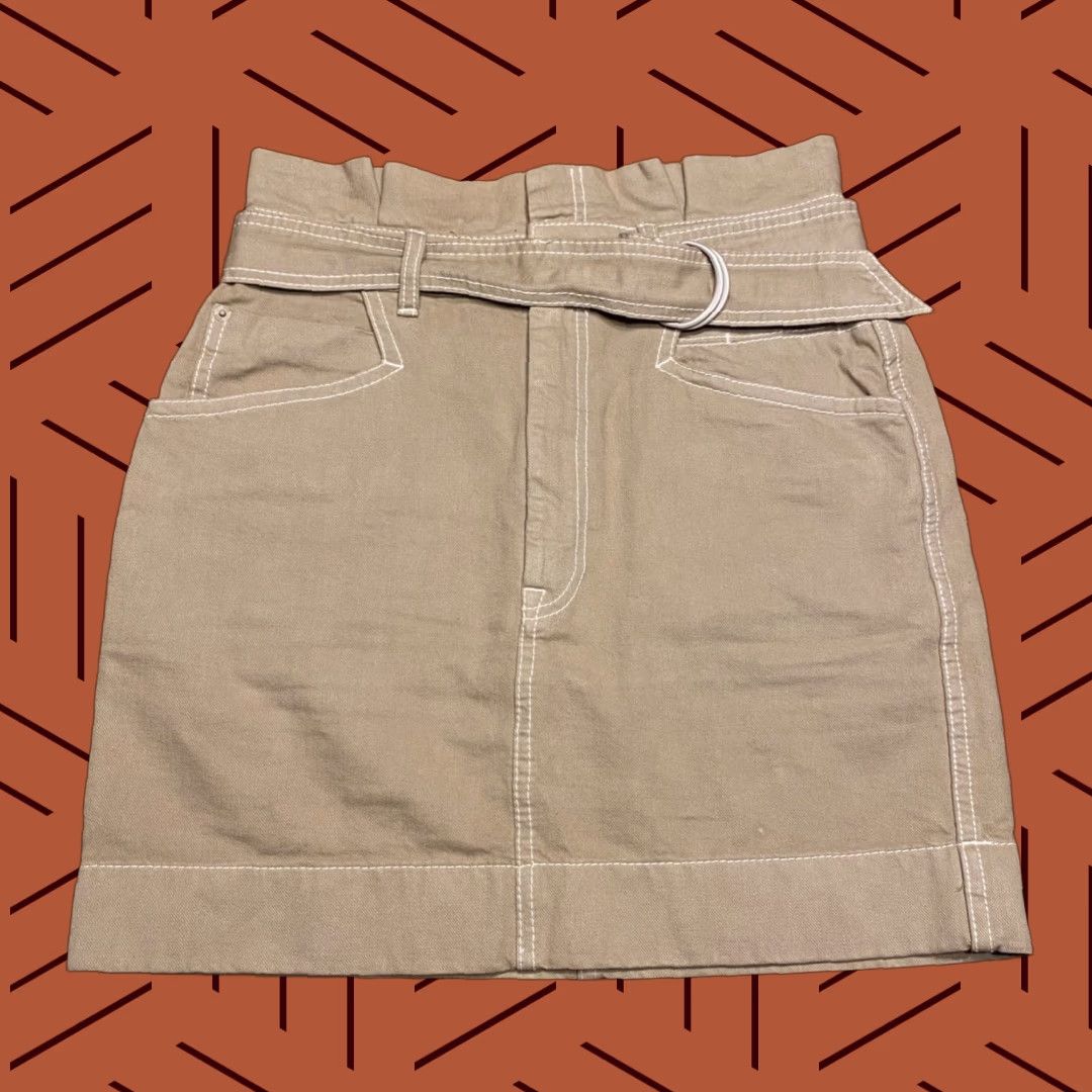 Zimmermann VINTAGE Zimmermann Skirt Womens 2 Brown Belted Shorts 18.5" Length Pockets Logo'ed Size 25" / US 0 / IT 36 - 1 Thumbnail