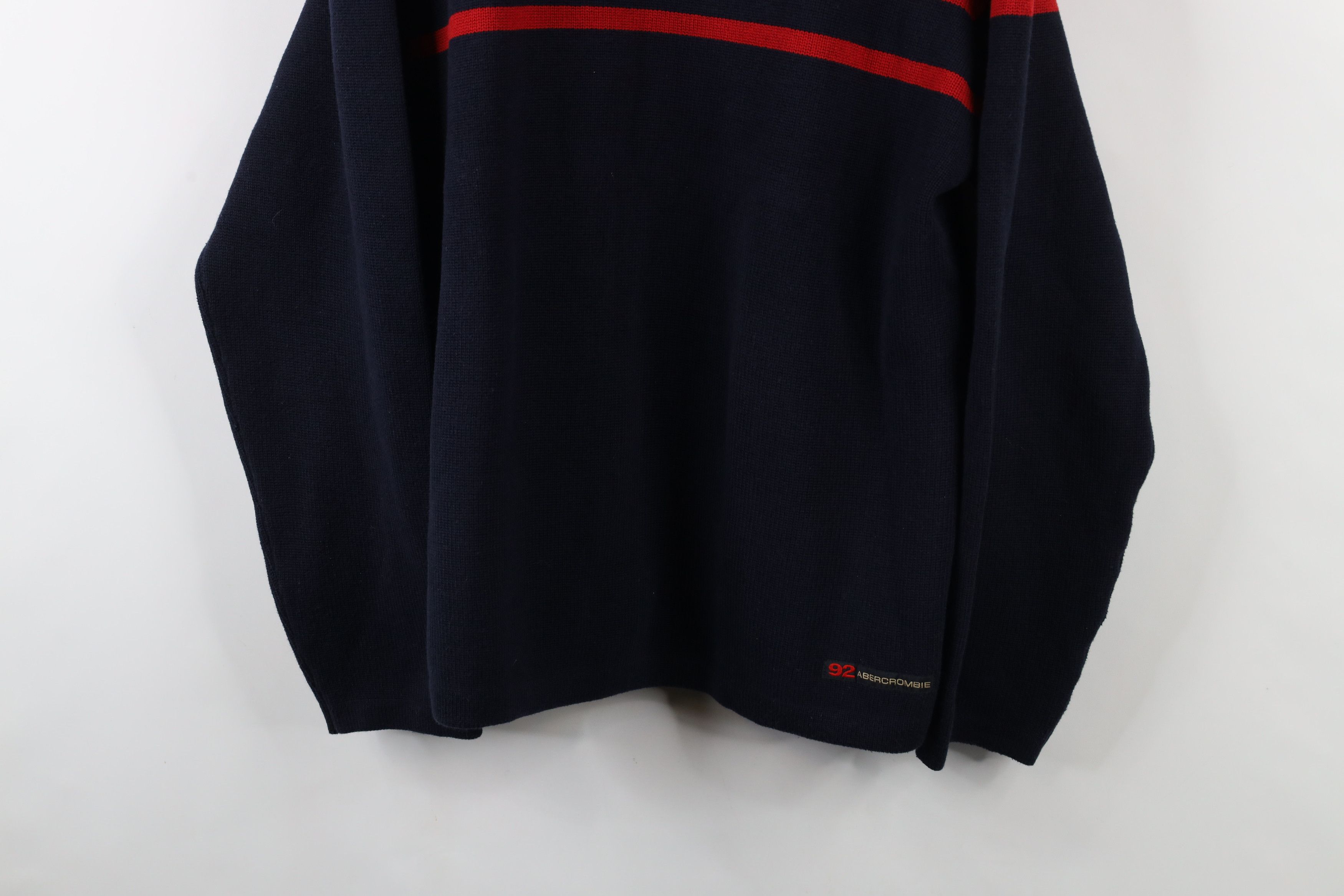 Abercrombie & Fitch × Vintage Vintage 90s Y2K Abercrombie & Fitch Heavy Crewneck Sweater Size US XL / EU 56 / 4 - 3 Thumbnail