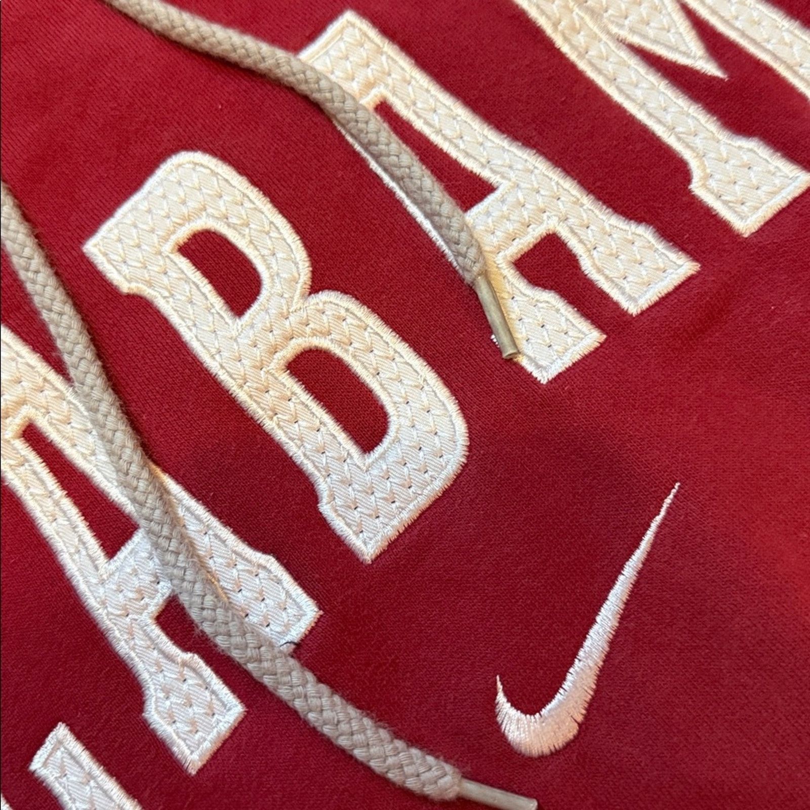 Nike 90s Nike Team Alabama Crimson Tide Center Swoosh Hoodie Size US L / EU 52-54 / 3 - 4 Thumbnail