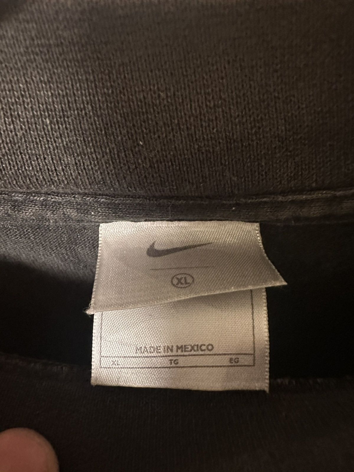 Nike Vintage nike swoosh logo neck longsleeve Size US XL / EU 56 / 4 - 2 Thumbnail