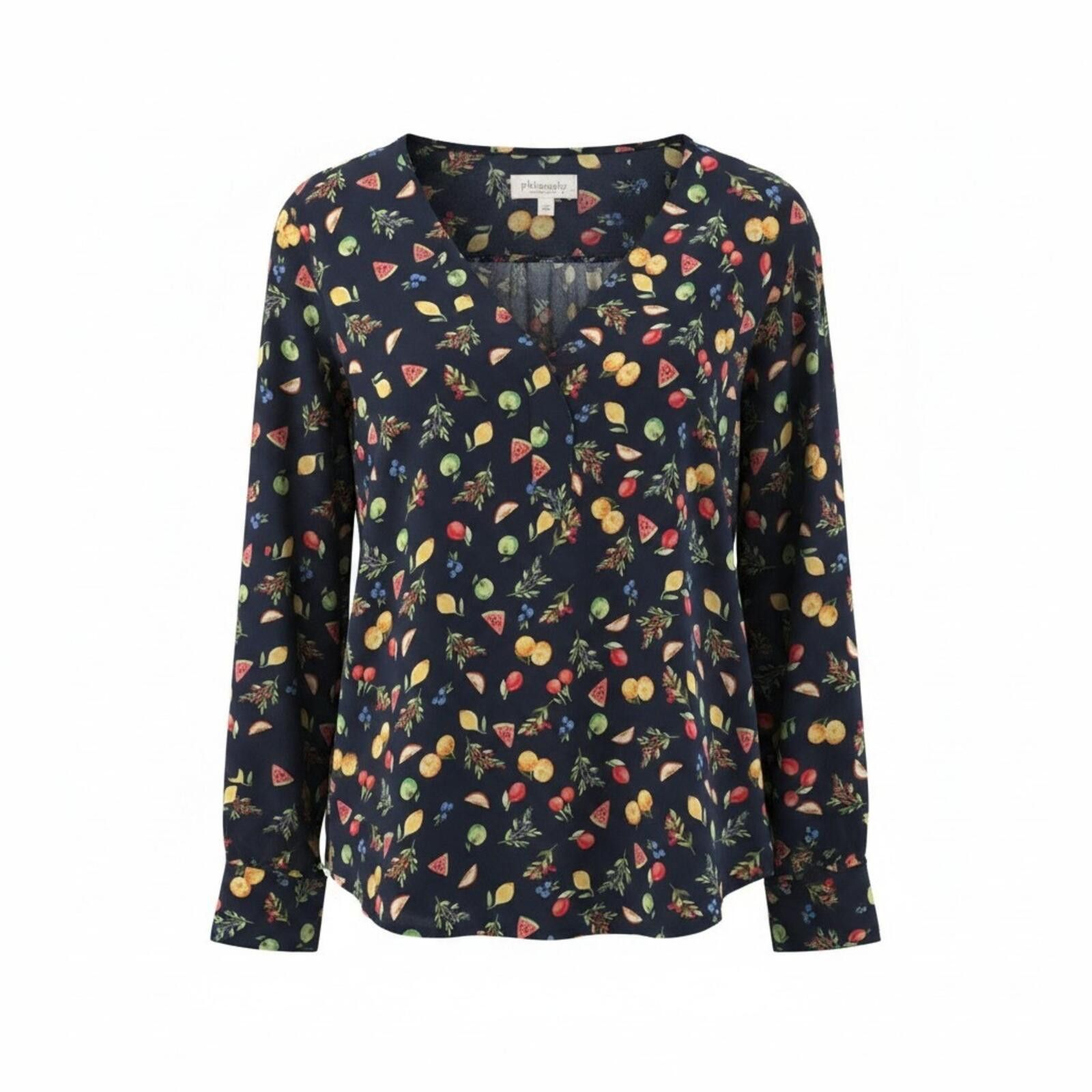 Other Philosophy Fruit V-Neck Flowy Blouse Chiffon Semi-sheer Size XXL / US 16-18 / IT 52-54 - 1 Thumbnail