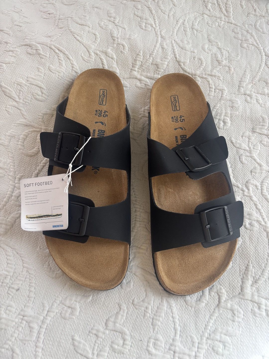 Birkenstock Arizona Soft Footbed Leather Sandal Size US 12 / EU 45 - 1 Thumbnail
