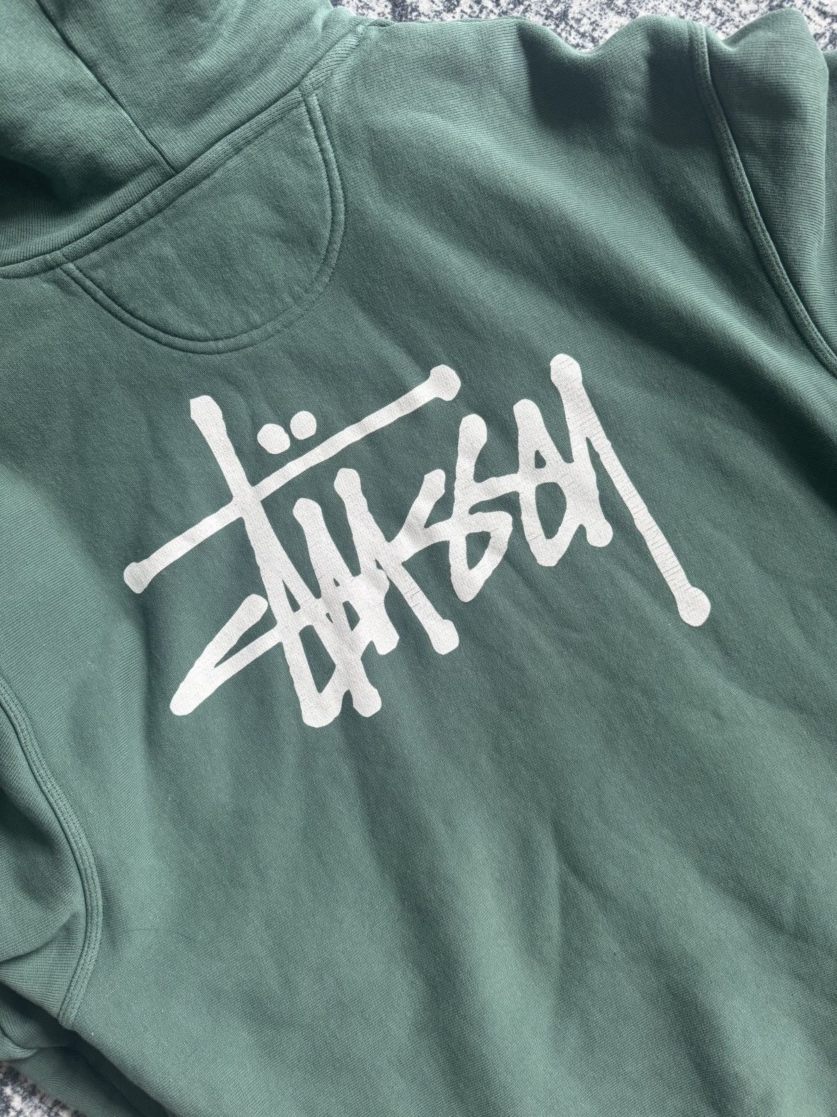 Stussy Stussy Basic Pigment Dyed Hoodie 'Forest' Size US L / EU 52-54 / 3 - 3 Thumbnail