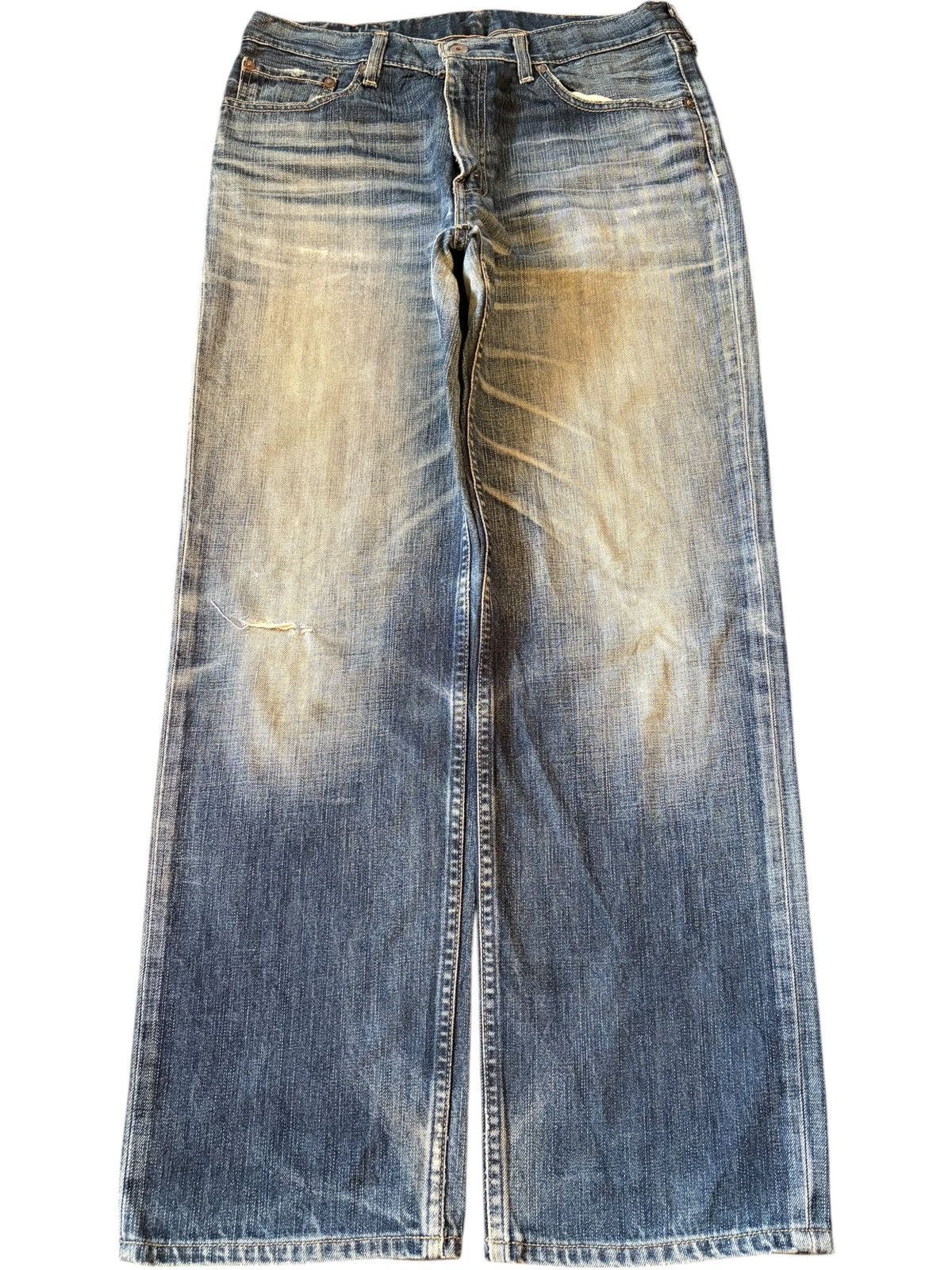 Levi's Vintage 90s Levis 502 Mud Wash Distress Baggy Jeans Size US 31 - 1 Thumbnail